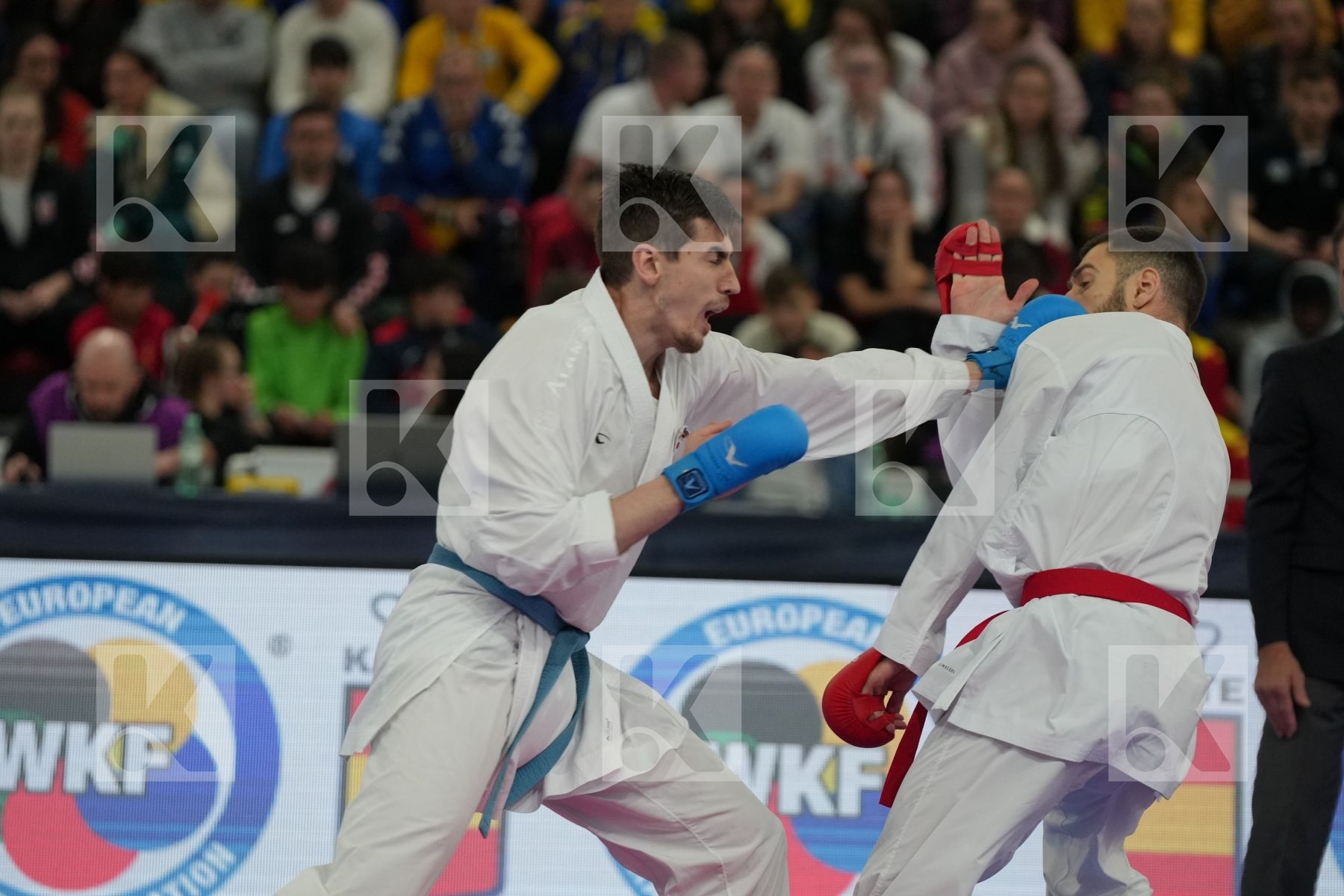 MARTINA MICHELE (ITALY) vs GARIBOVIC ENES (CROATIA) in Male Kumite -84 Kg - Final bout
