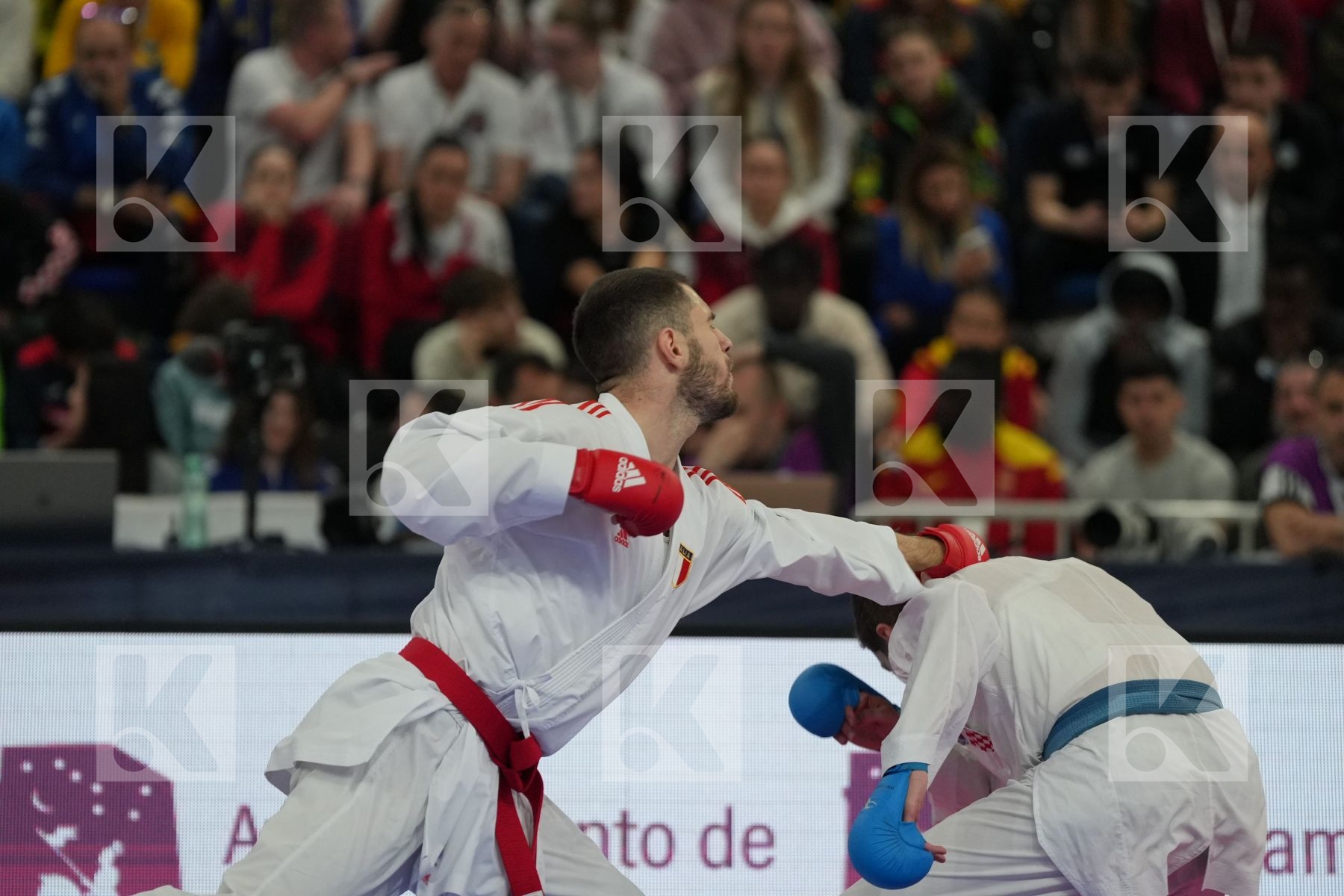 MARTINA MICHELE (ITALY) vs GARIBOVIC ENES (CROATIA) in Male Kumite -84 Kg - Final bout