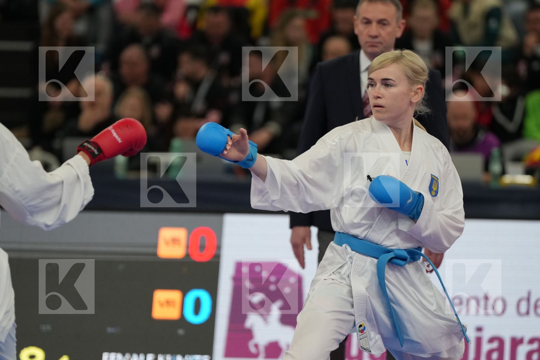 KHAMIS REEM (GERMANY) vs SEROGINA ANITA (UKRAINE) in Female Kumite -61 Kg - Final bout