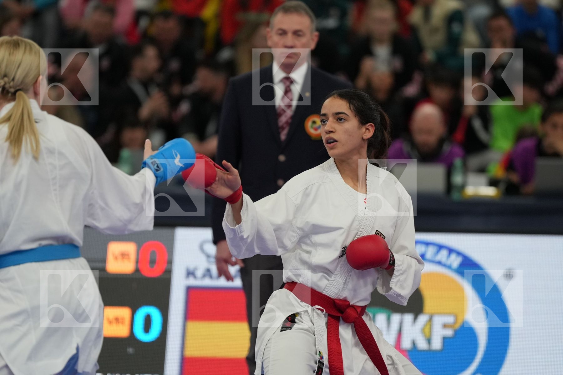 KHAMIS REEM (GERMANY) vs SEROGINA ANITA (UKRAINE) in Female Kumite -61 Kg - Final bout