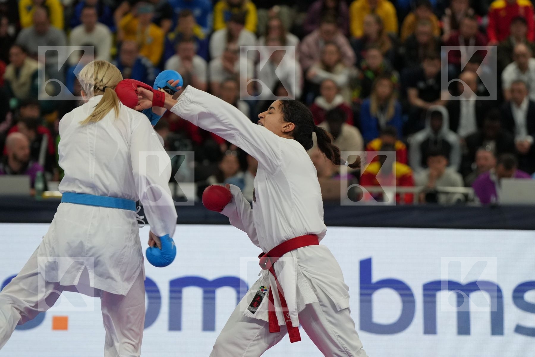 KHAMIS REEM (GERMANY) vs SEROGINA ANITA (UKRAINE) in Female Kumite -61 Kg - Final bout