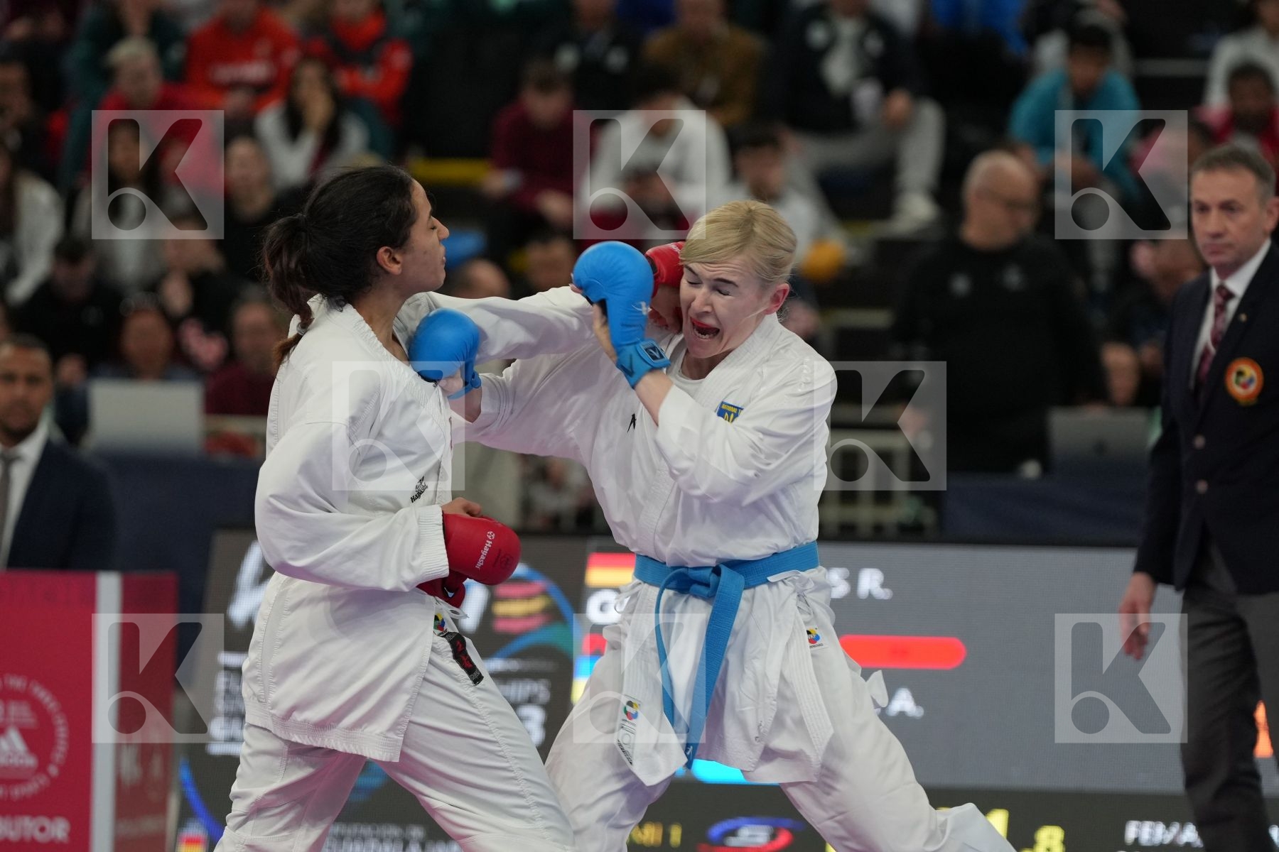 KHAMIS REEM (GERMANY) vs SEROGINA ANITA (UKRAINE) in Female Kumite -61 Kg - Final bout