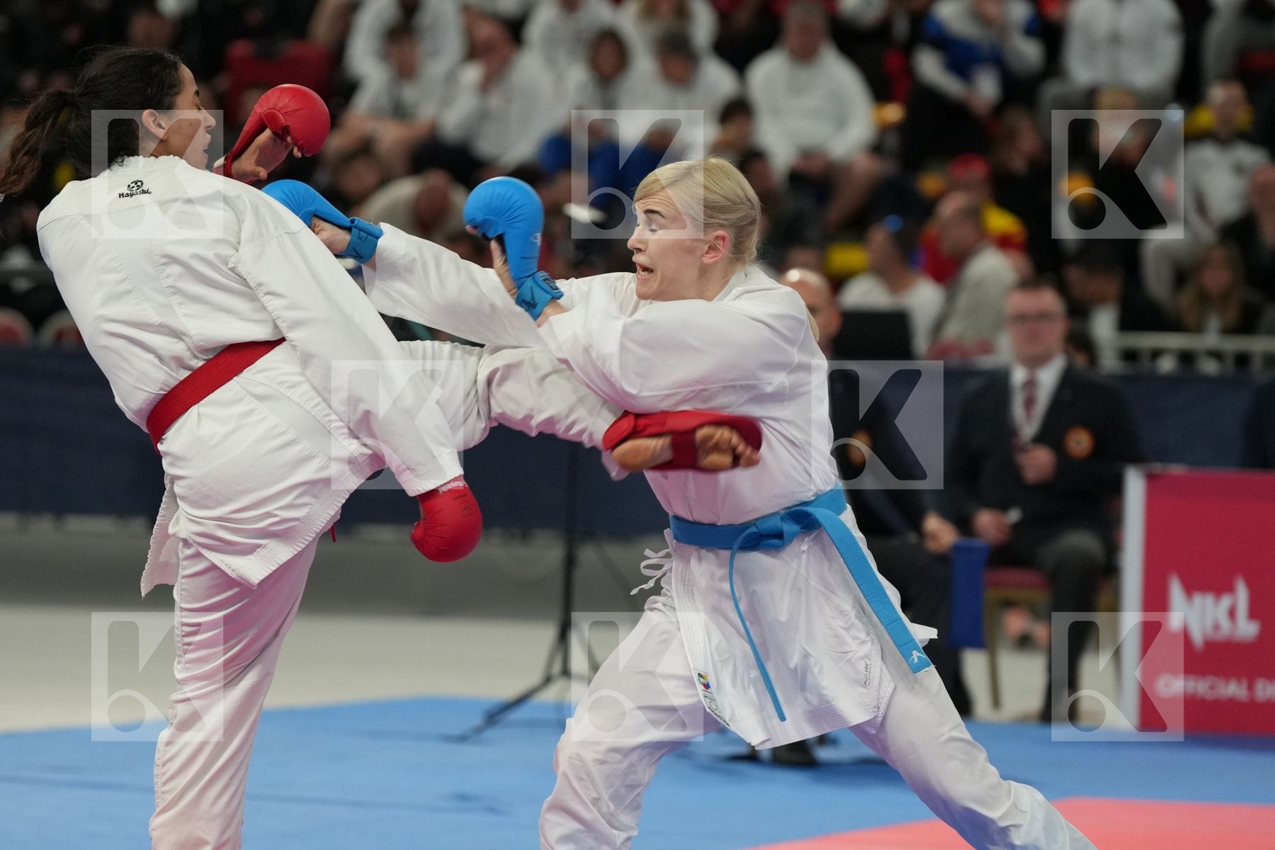KHAMIS REEM (GERMANY) vs SEROGINA ANITA (UKRAINE) in Female Kumite -61 Kg - Final bout