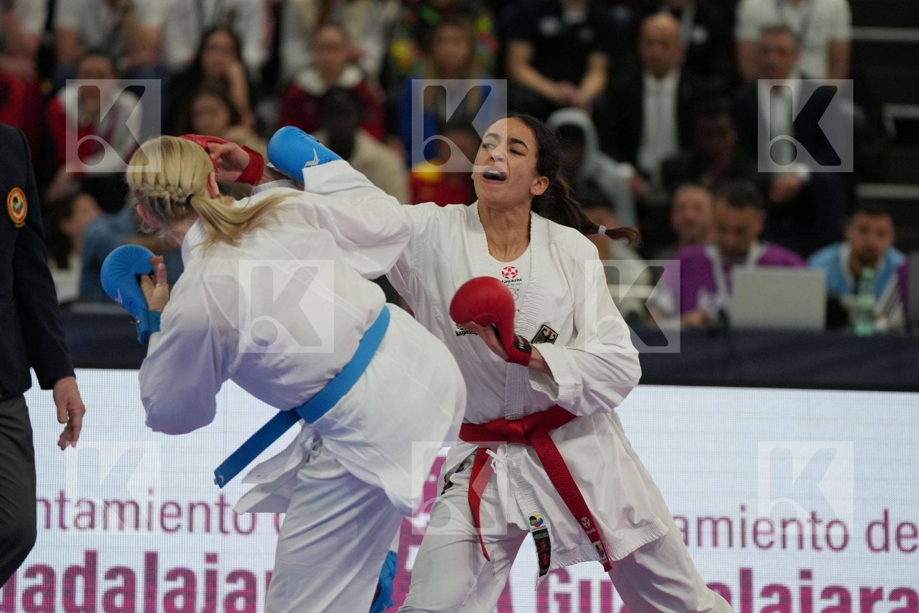 KHAMIS REEM (GERMANY) vs SEROGINA ANITA (UKRAINE) in Female Kumite -61 Kg - Final bout