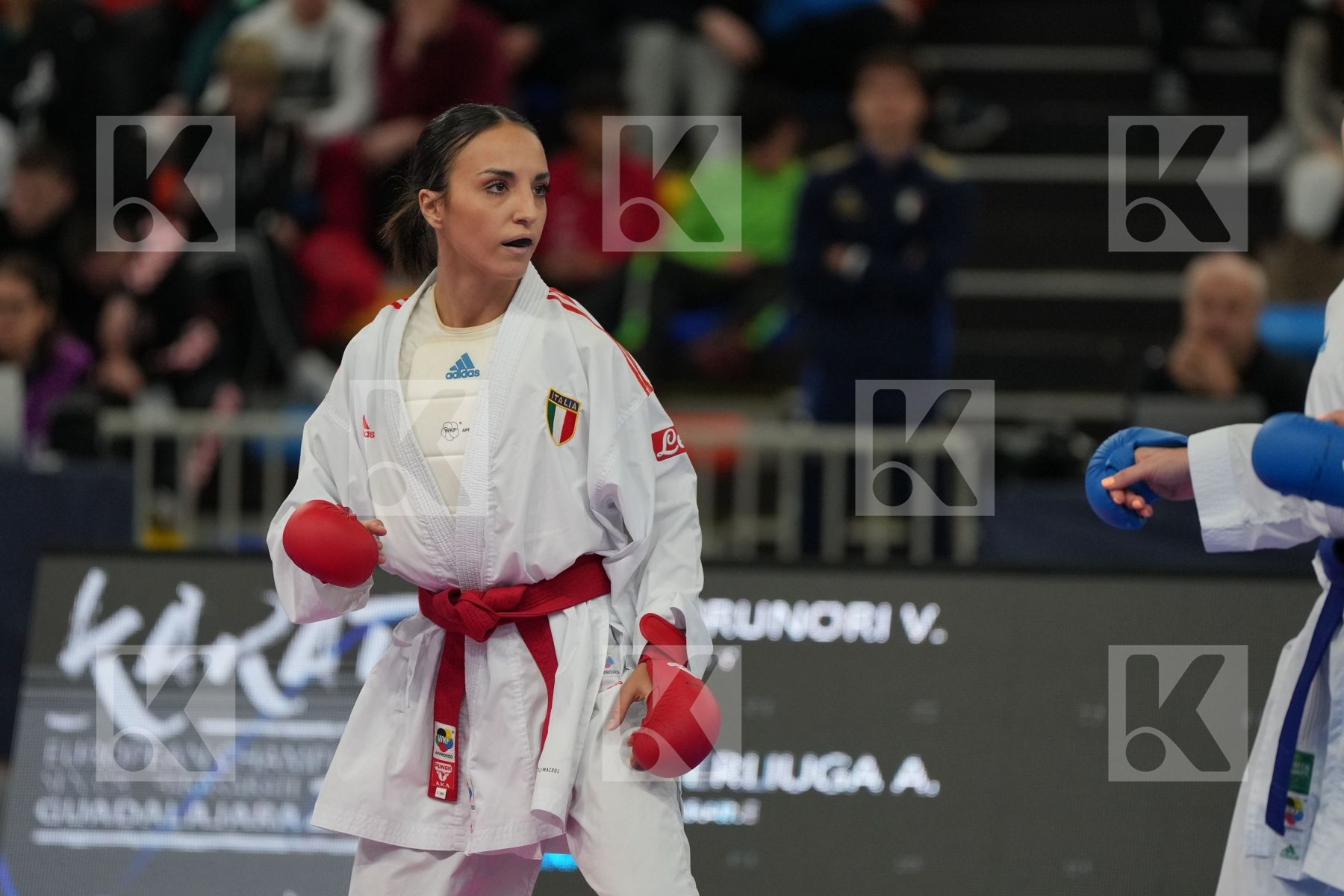 BRUNORI VERONICA (ITALY) vs TERLIUGA ANZHELIKA (UKRAINE) in Female Kumite -55 Kg - Final bout