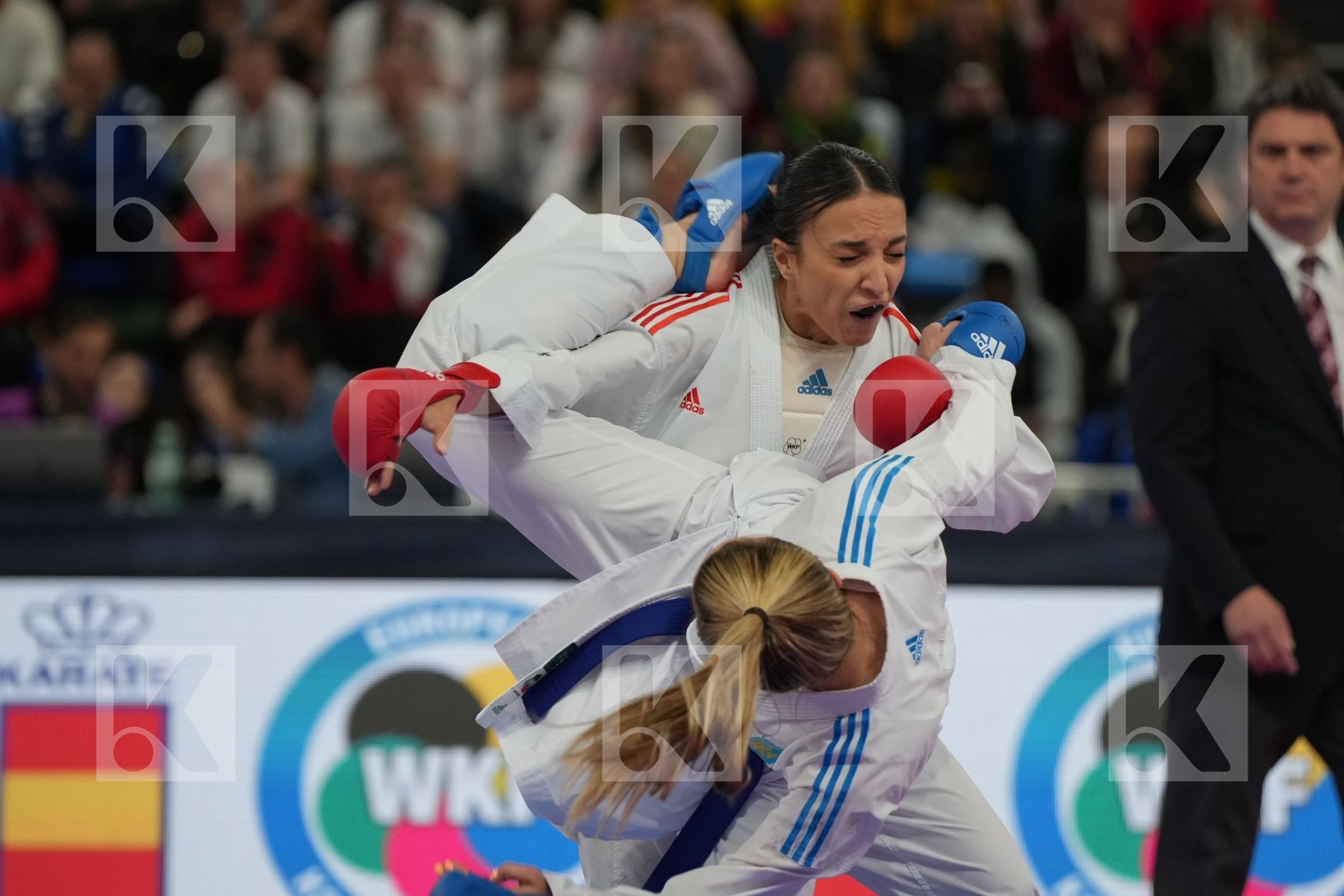 BRUNORI VERONICA (ITALY) vs TERLIUGA ANZHELIKA (UKRAINE) in Female Kumite -55 Kg - Final bout