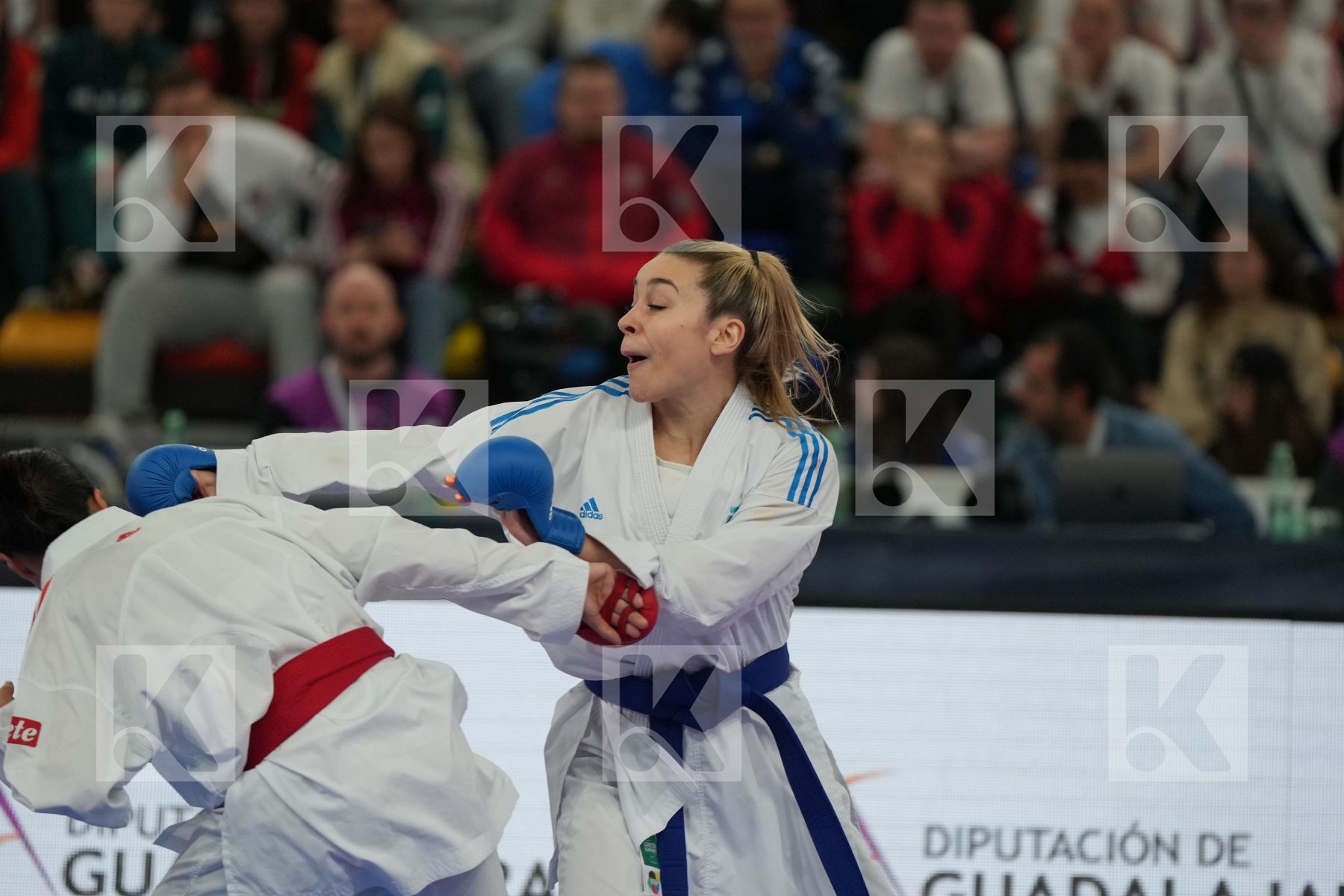 BRUNORI VERONICA (ITALY) vs TERLIUGA ANZHELIKA (UKRAINE) in Female Kumite -55 Kg - Final bout