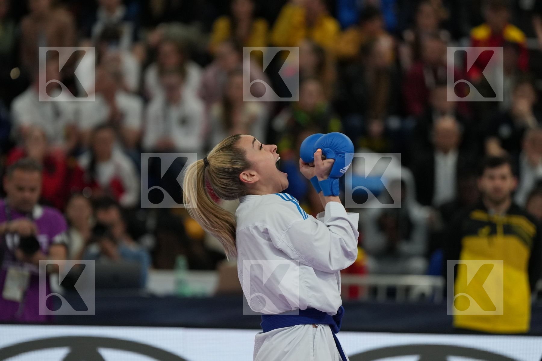 BRUNORI VERONICA (ITALY) vs TERLIUGA ANZHELIKA (UKRAINE) in Female Kumite -55 Kg - Final bout