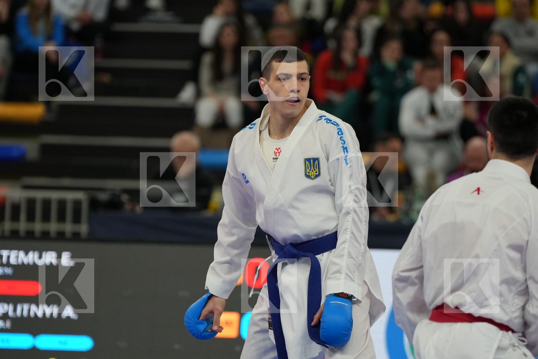 ELTEMUR ERMAN (TURKEY) vs ZAPLITNYI ANDRII (UKRAINE) in Male Kumite -75 Kg - Final bout