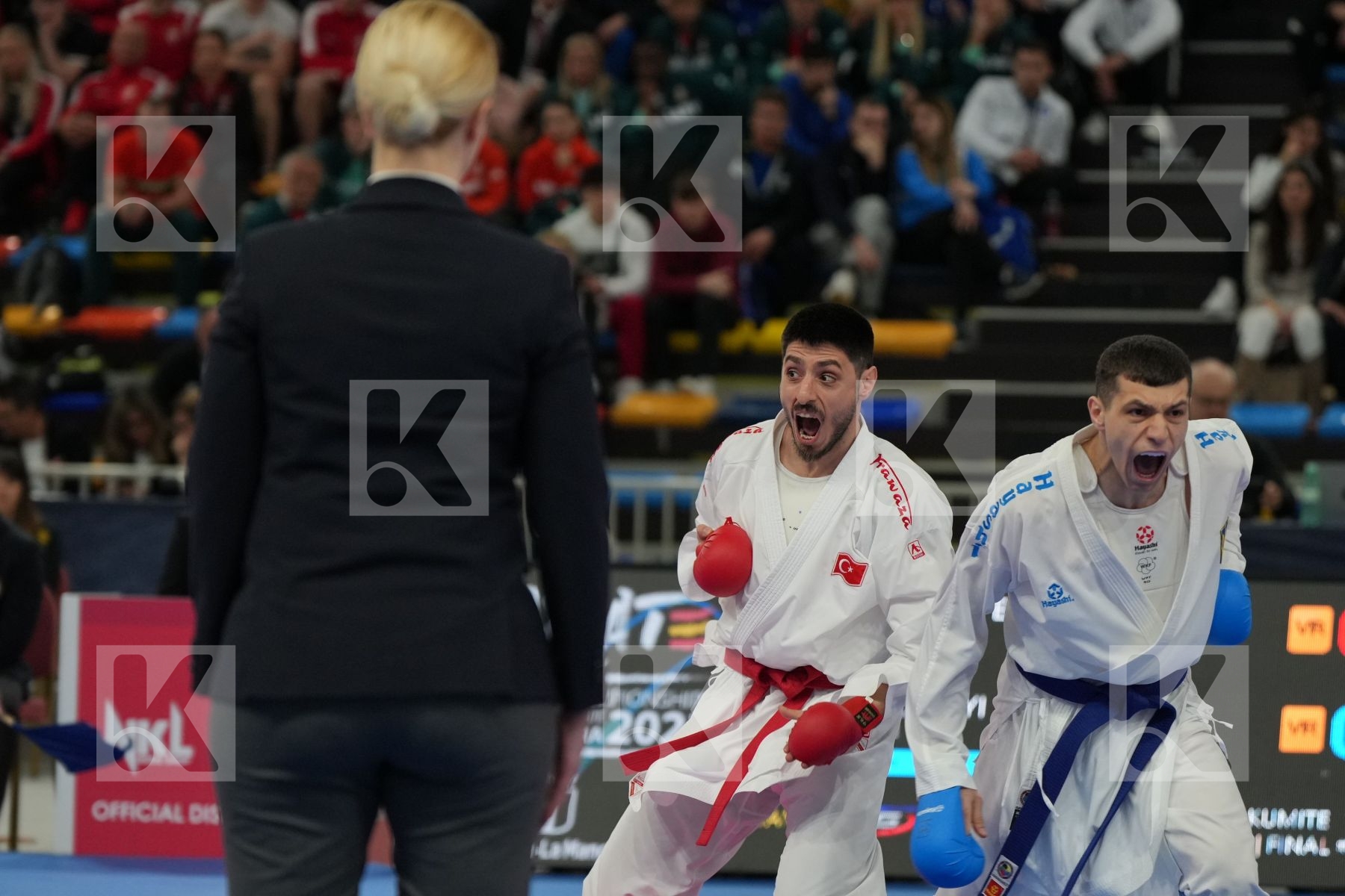 ELTEMUR ERMAN (TURKEY) vs ZAPLITNYI ANDRII (UKRAINE) in Male Kumite -75 Kg - Final bout