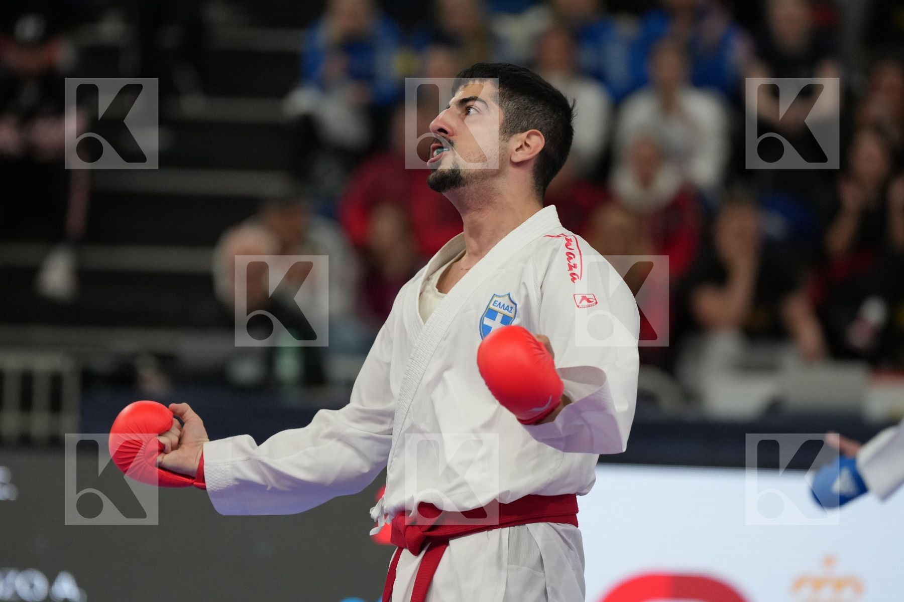 XENOS CHRISTOS-STEFANOS (GREECE) vs CRESCENZO ANGELO (ITALY) in Male Kumite -60 Kg - Final bout
