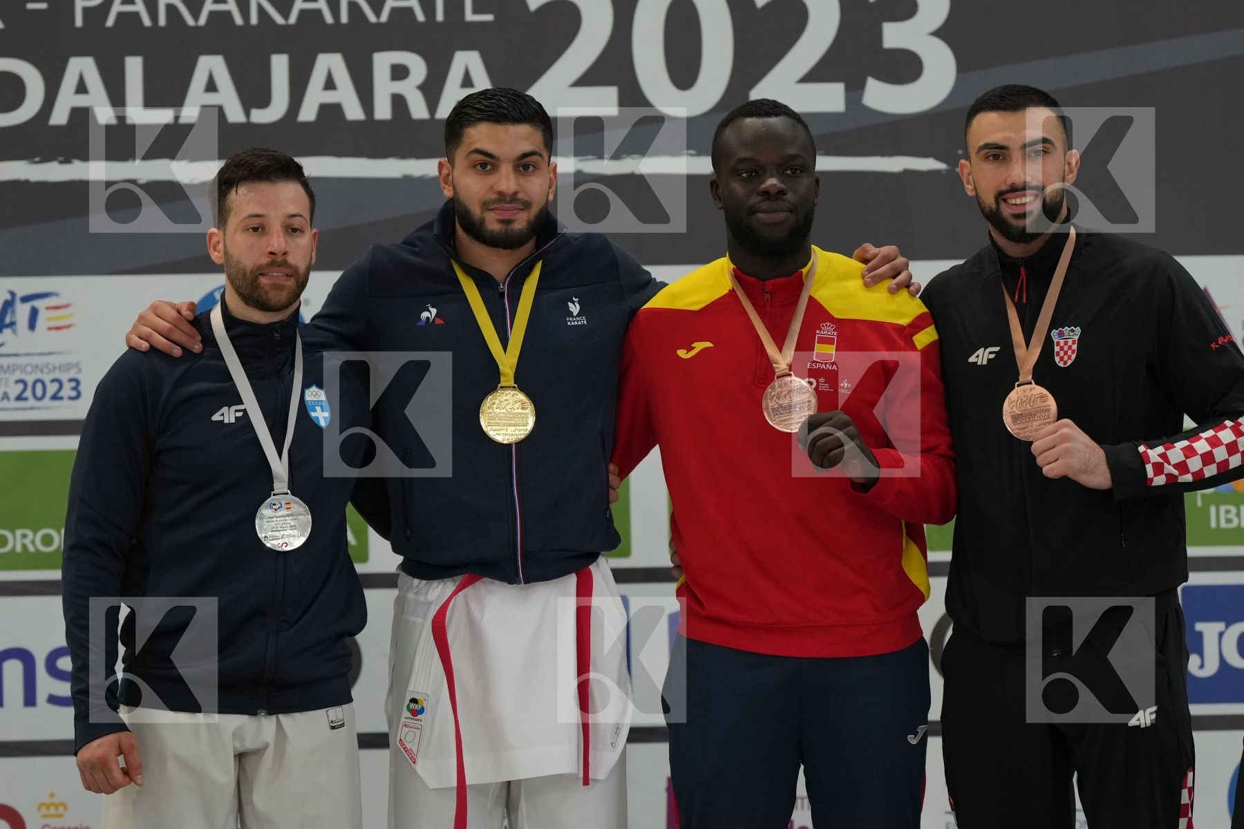 Male Kumite 84+ Kg - Podium ceremony