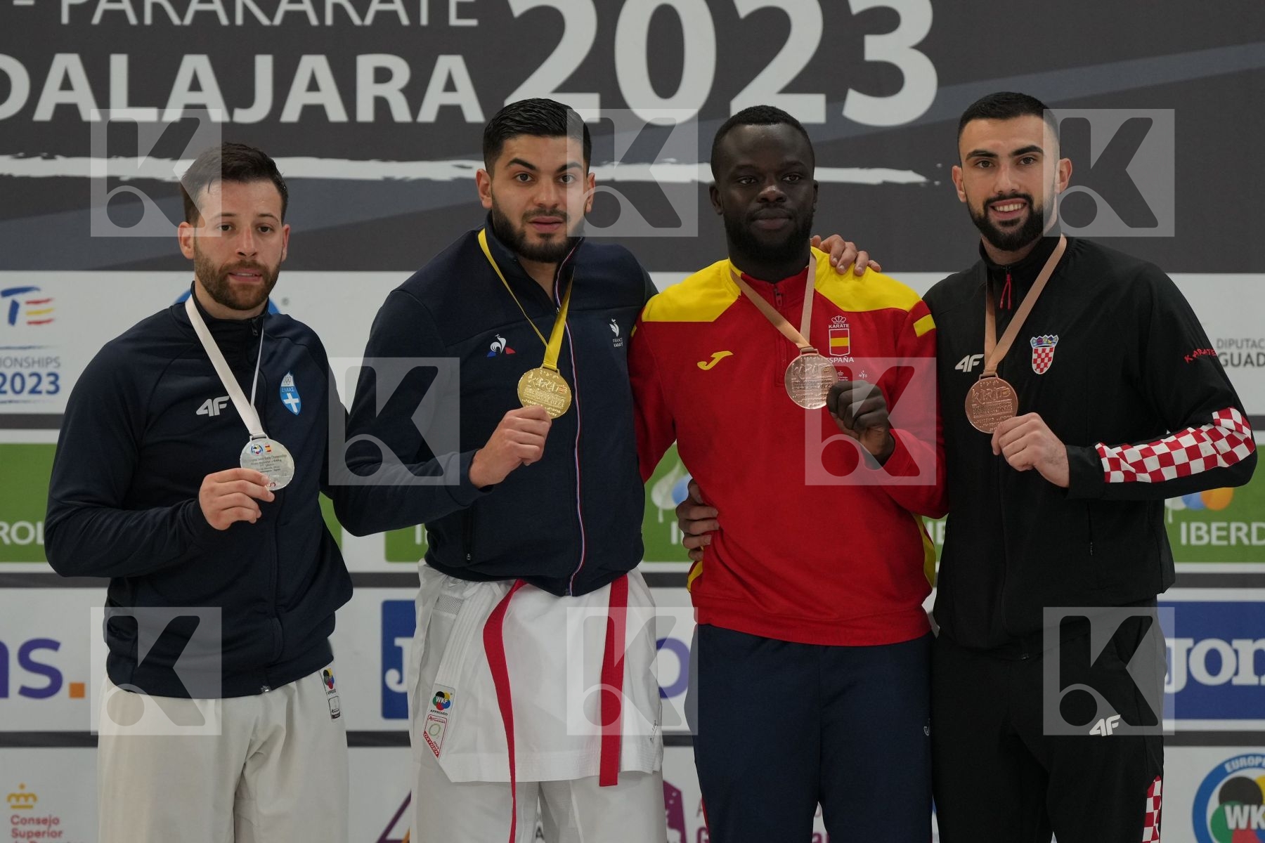 Male Kumite 84+ Kg - Podium ceremony