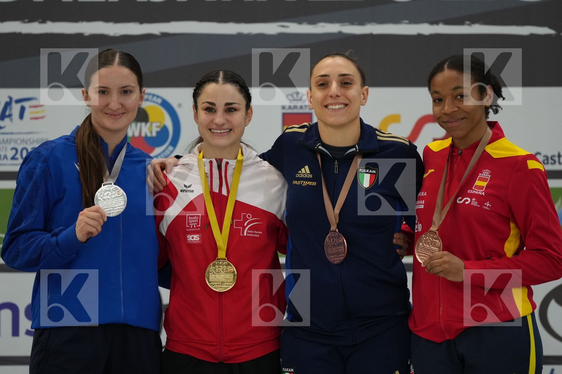 Female Kumite -68 Kg - Podium ceremony