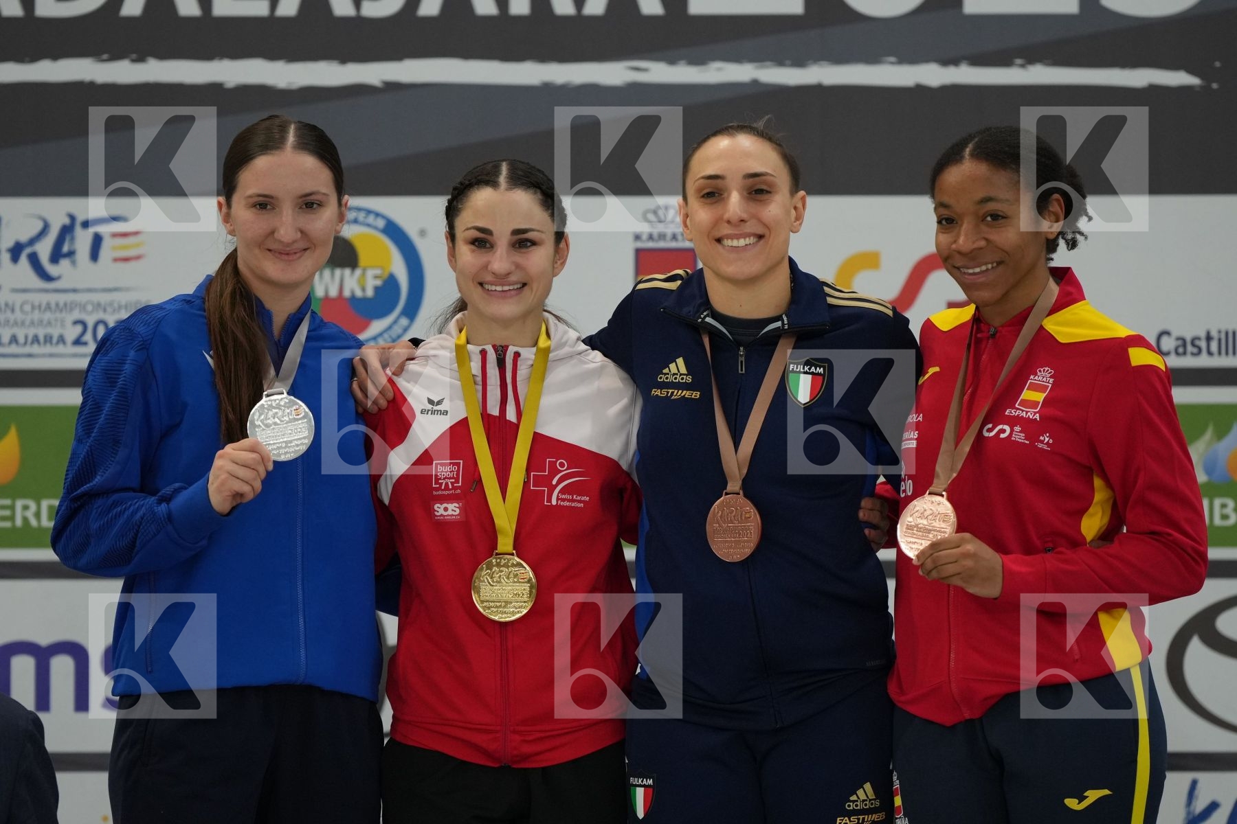 Female Kumite -68 Kg - Podium ceremony