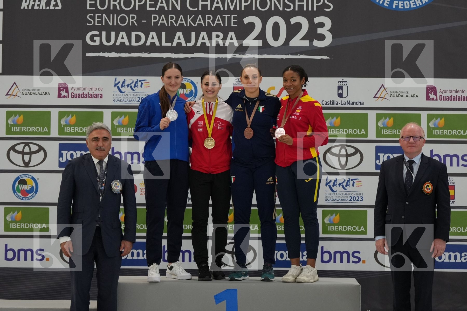 Female Kumite -68 Kg - Podium ceremony
