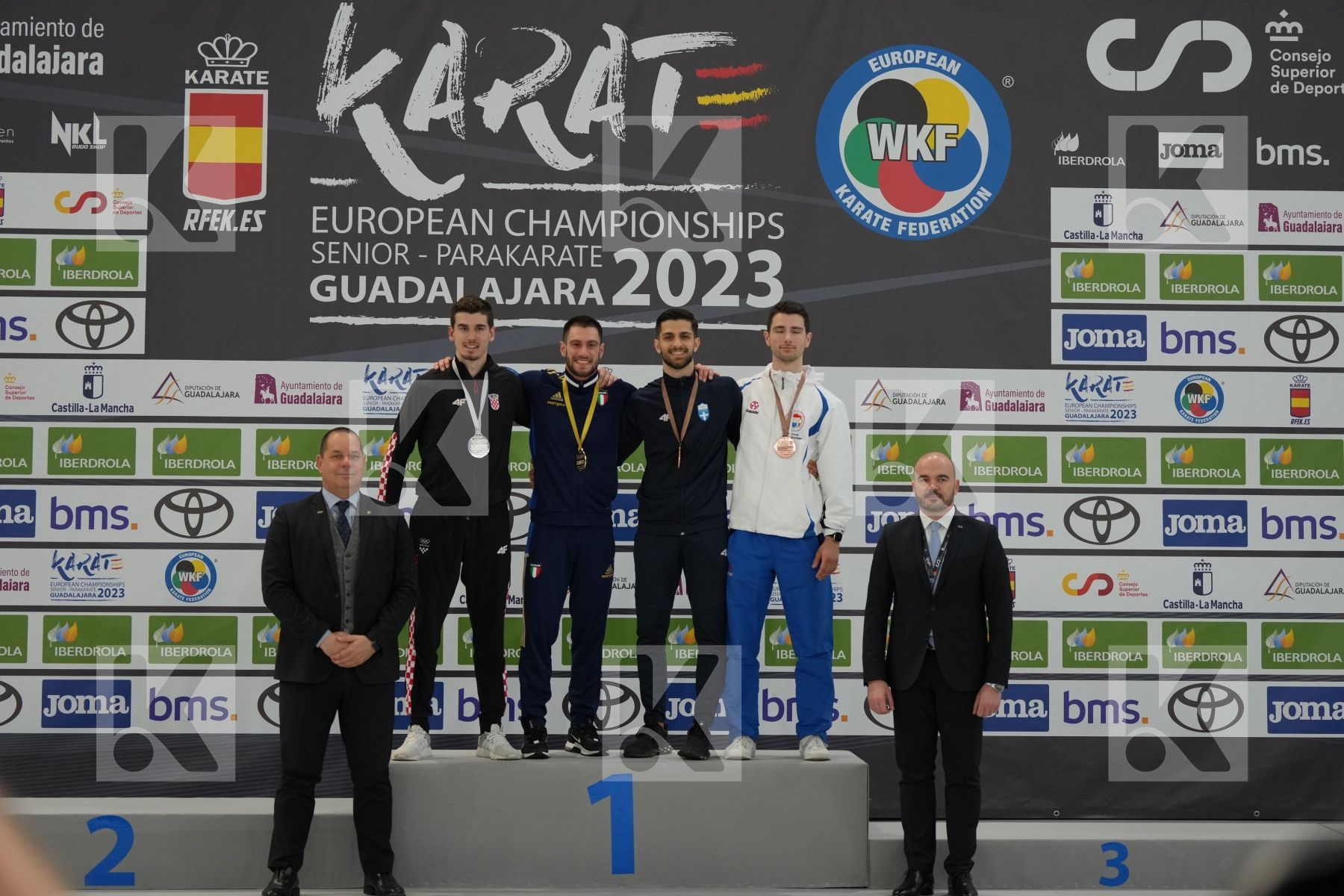 Male Kumite -84 Kg - Podium ceremony