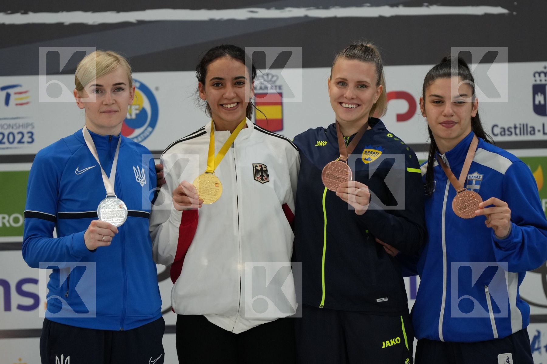 Female Kumite -61 Kg - Podium ceremony