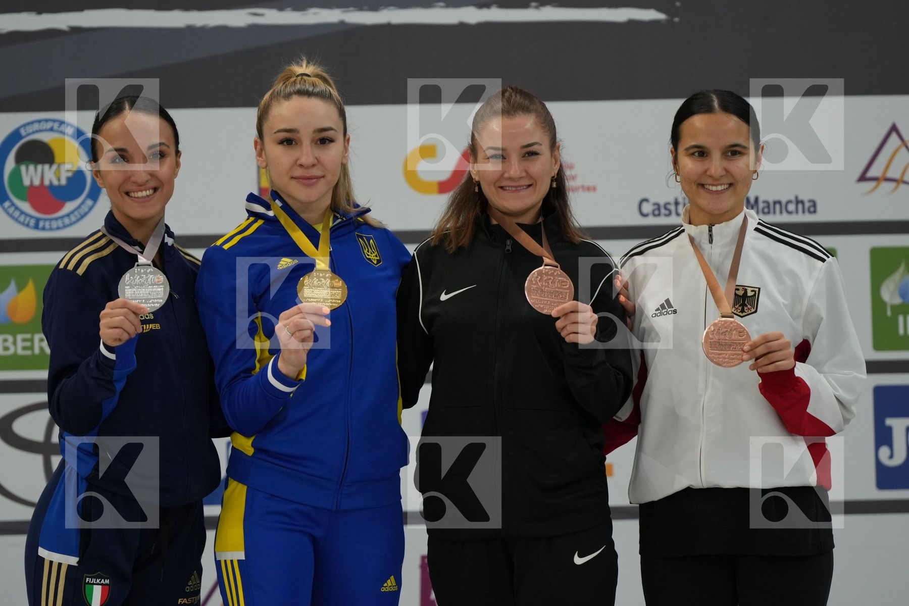 Female Kumite -55 Kg - Podium ceremony