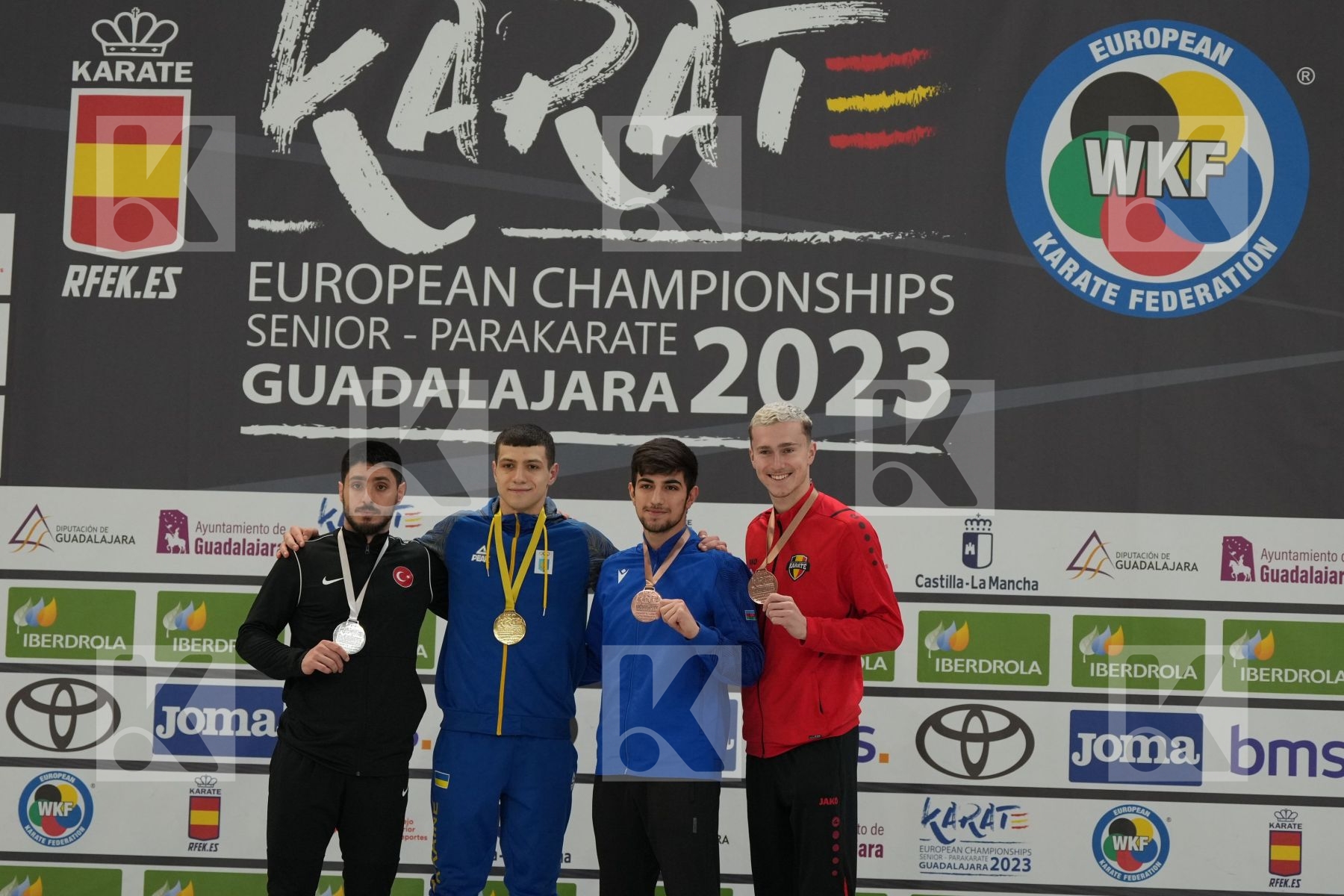Male Kumite -75 Kg - Podium ceremony