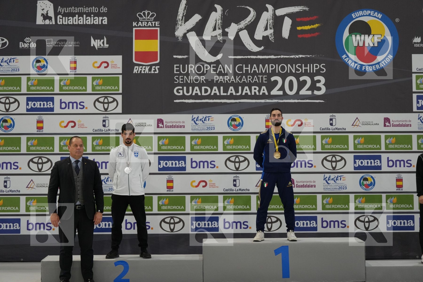 Male Kumite -60 Kg - Podium ceremony
