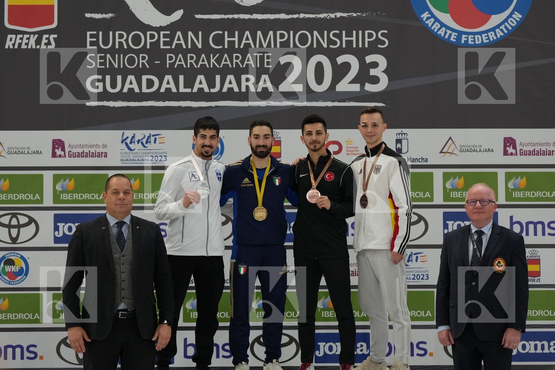 Male Kumite -60 Kg - Podium ceremony