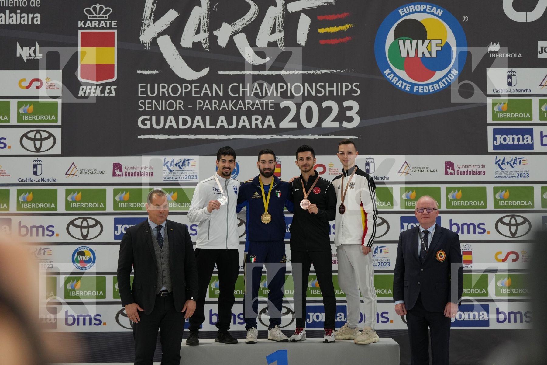 Male Kumite -60 Kg - Podium ceremony