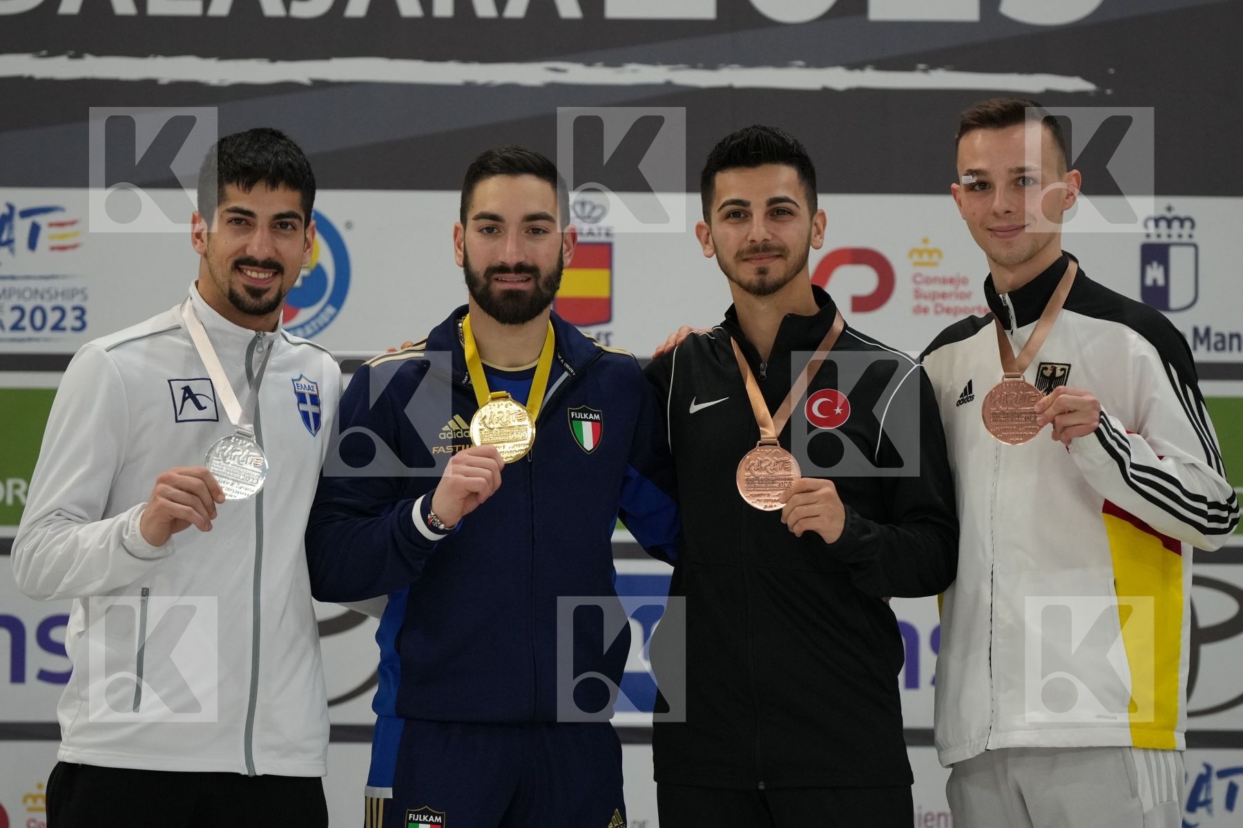 Male Kumite -60 Kg - Podium ceremony