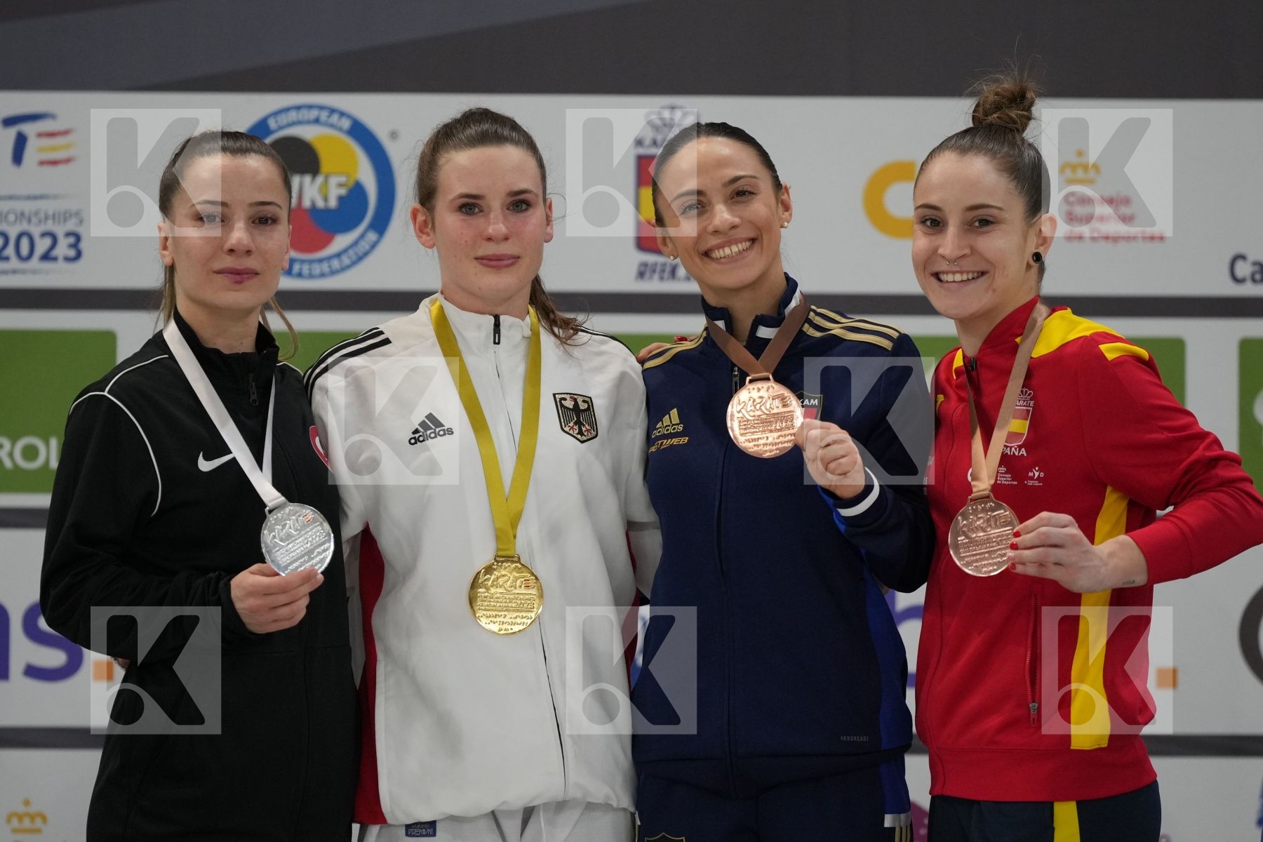 Female Kumite -50 Kg - Podium ceremony
