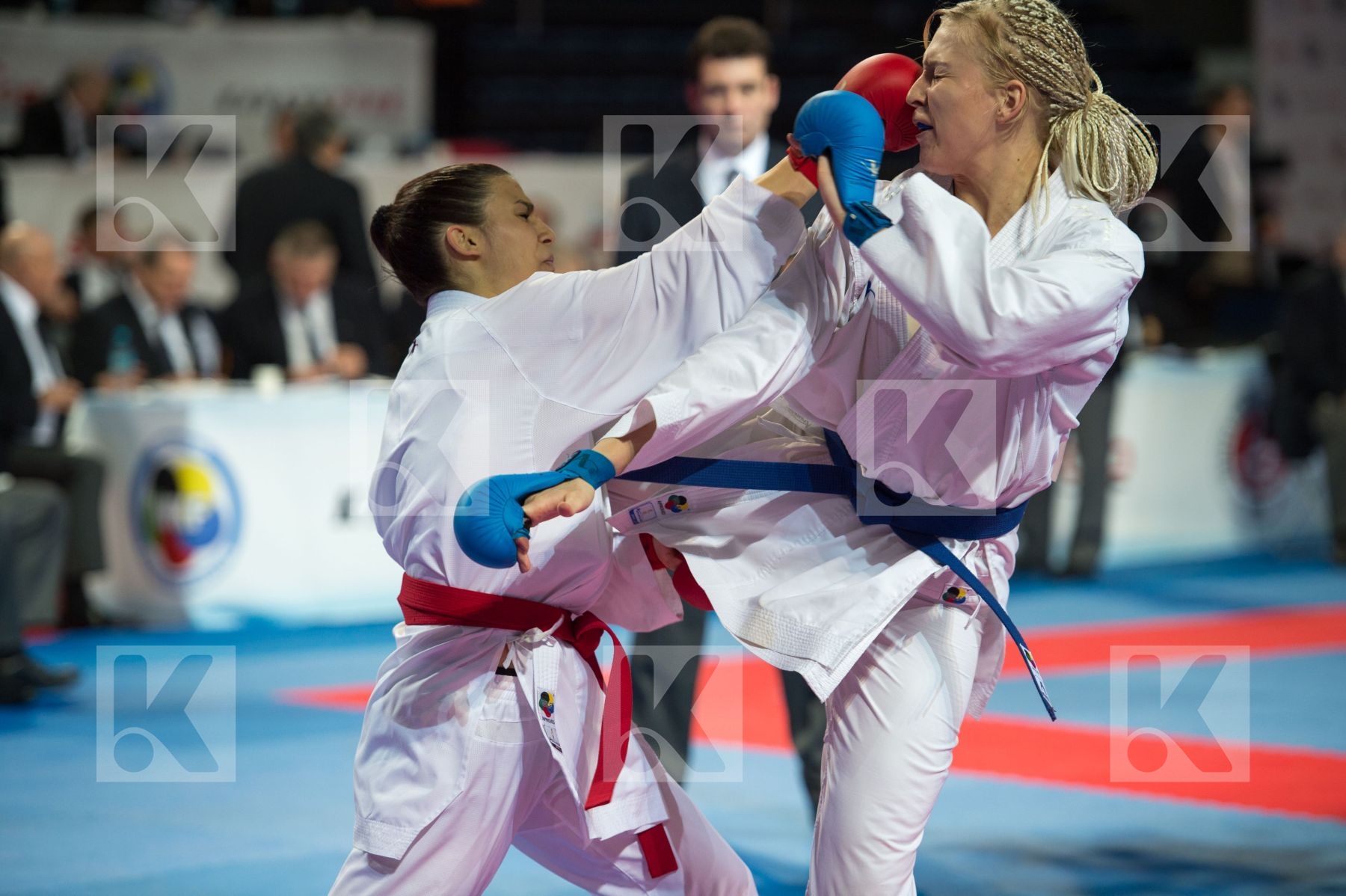+68 kg Budic Kaja female Finland kumite Kuusisto Helena Slovenia