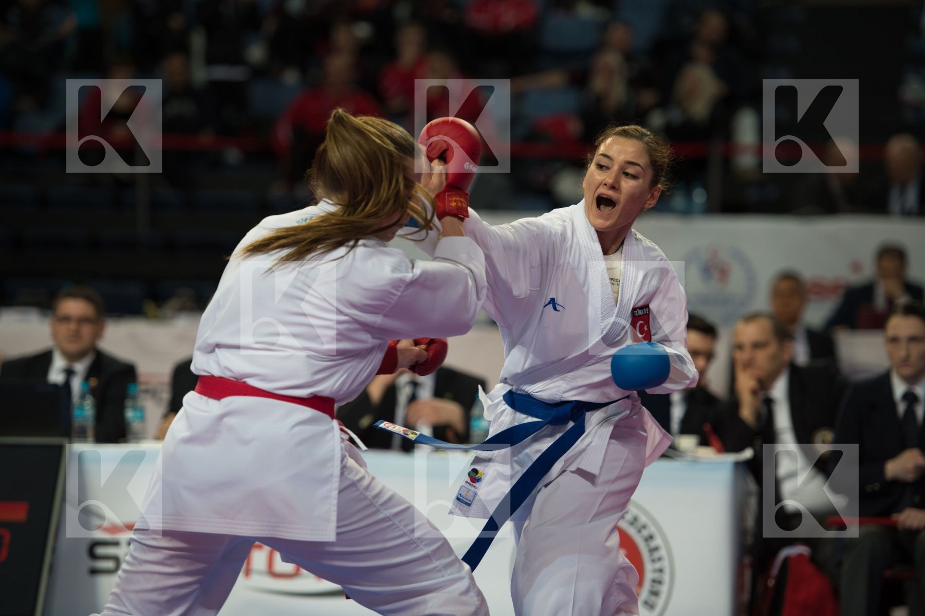 female Germany kumite team top Turkey