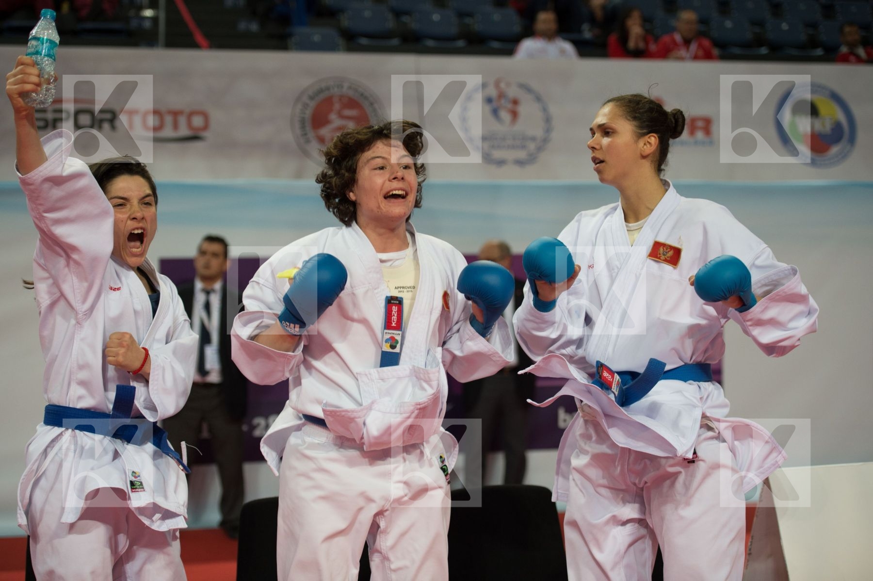 female Kaze kumite Montenegro team top