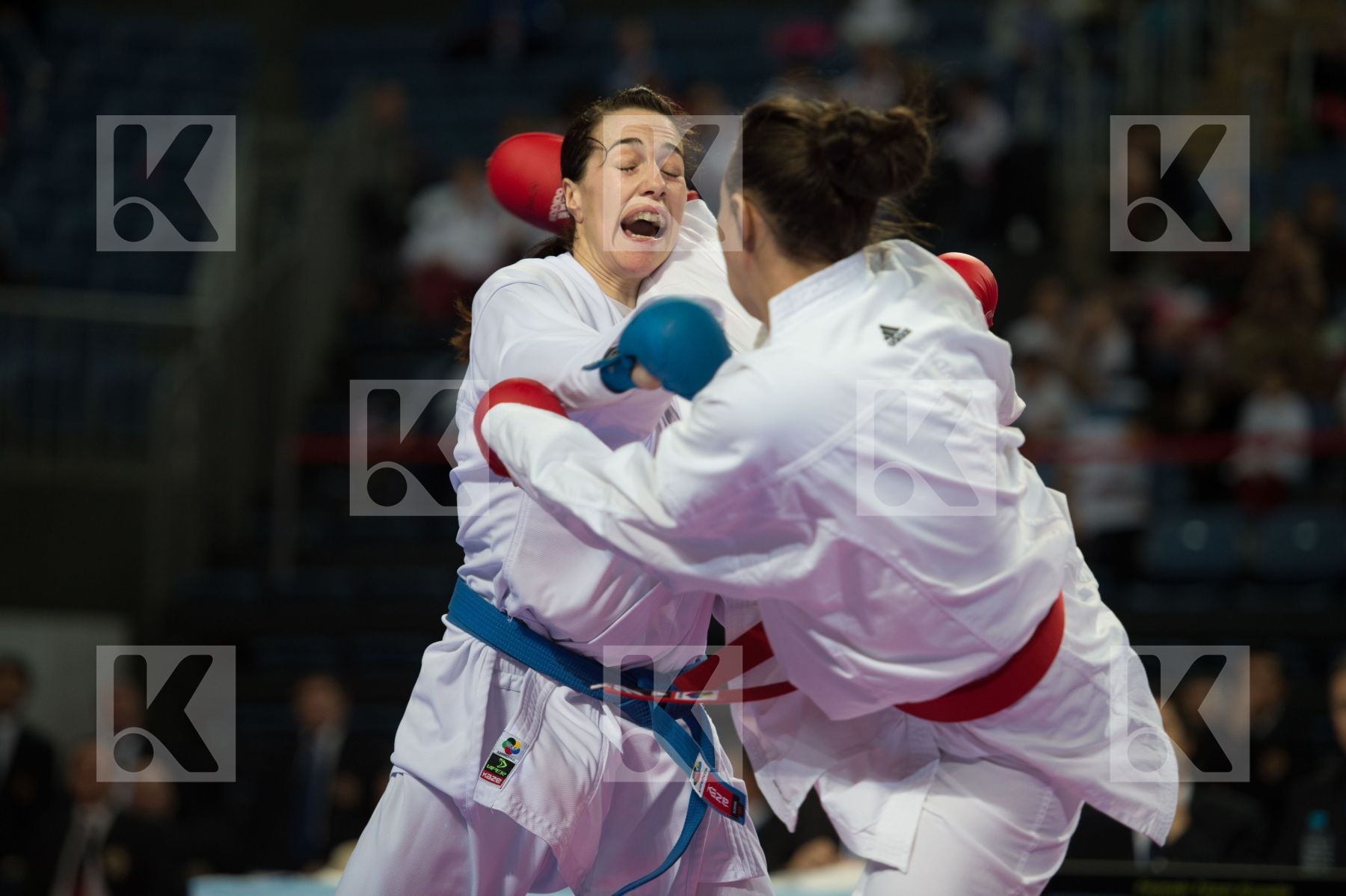 female kumite Montenegro Russian Federation team top