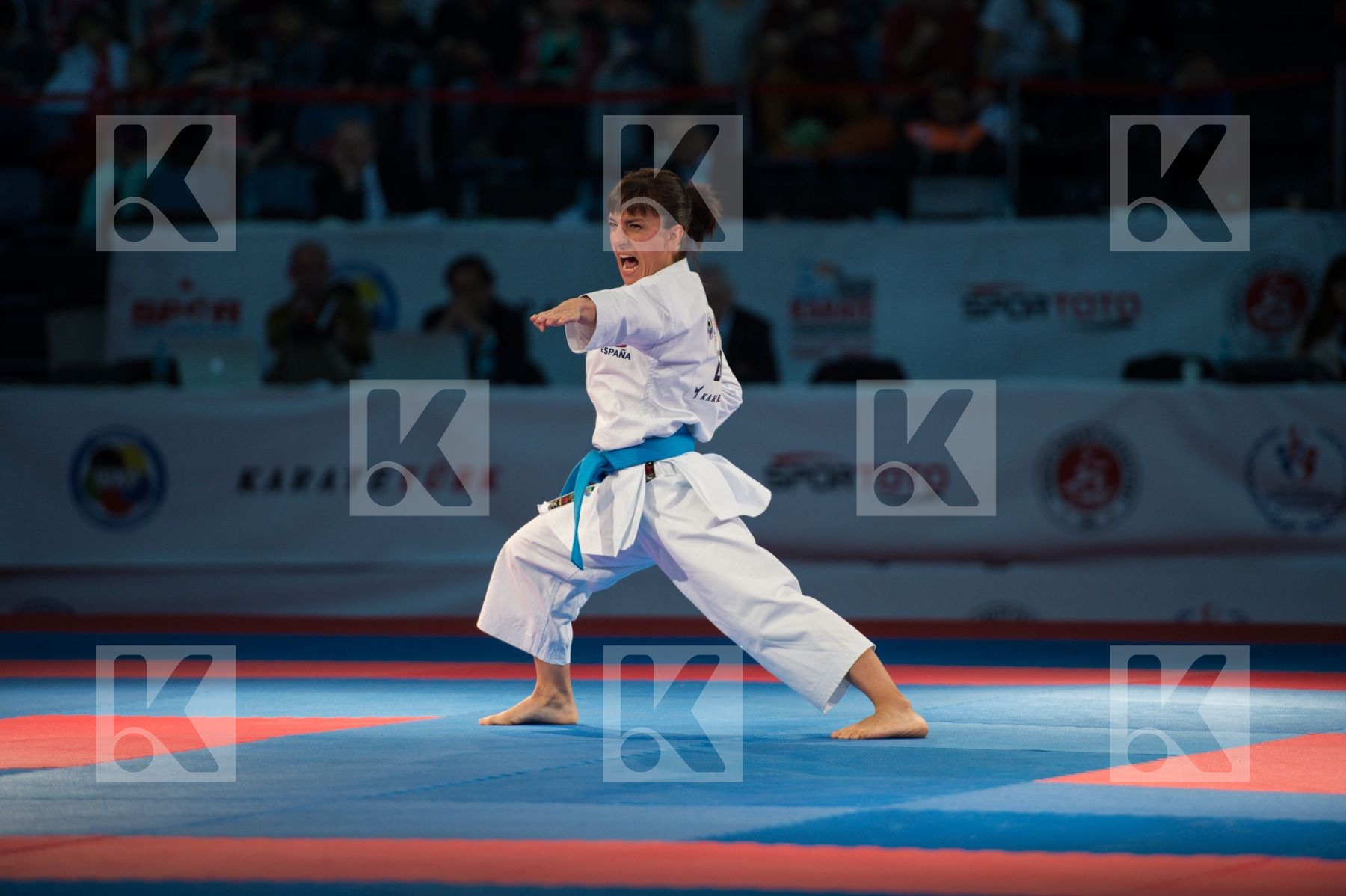 female finals kata kumite Sanchez Jaime Sandra Spain