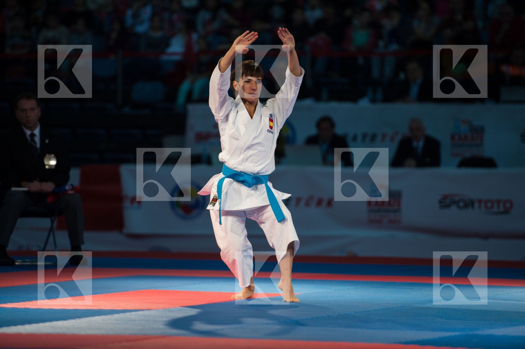female finals kata kumite Sanchez Jaime Sandra Spain