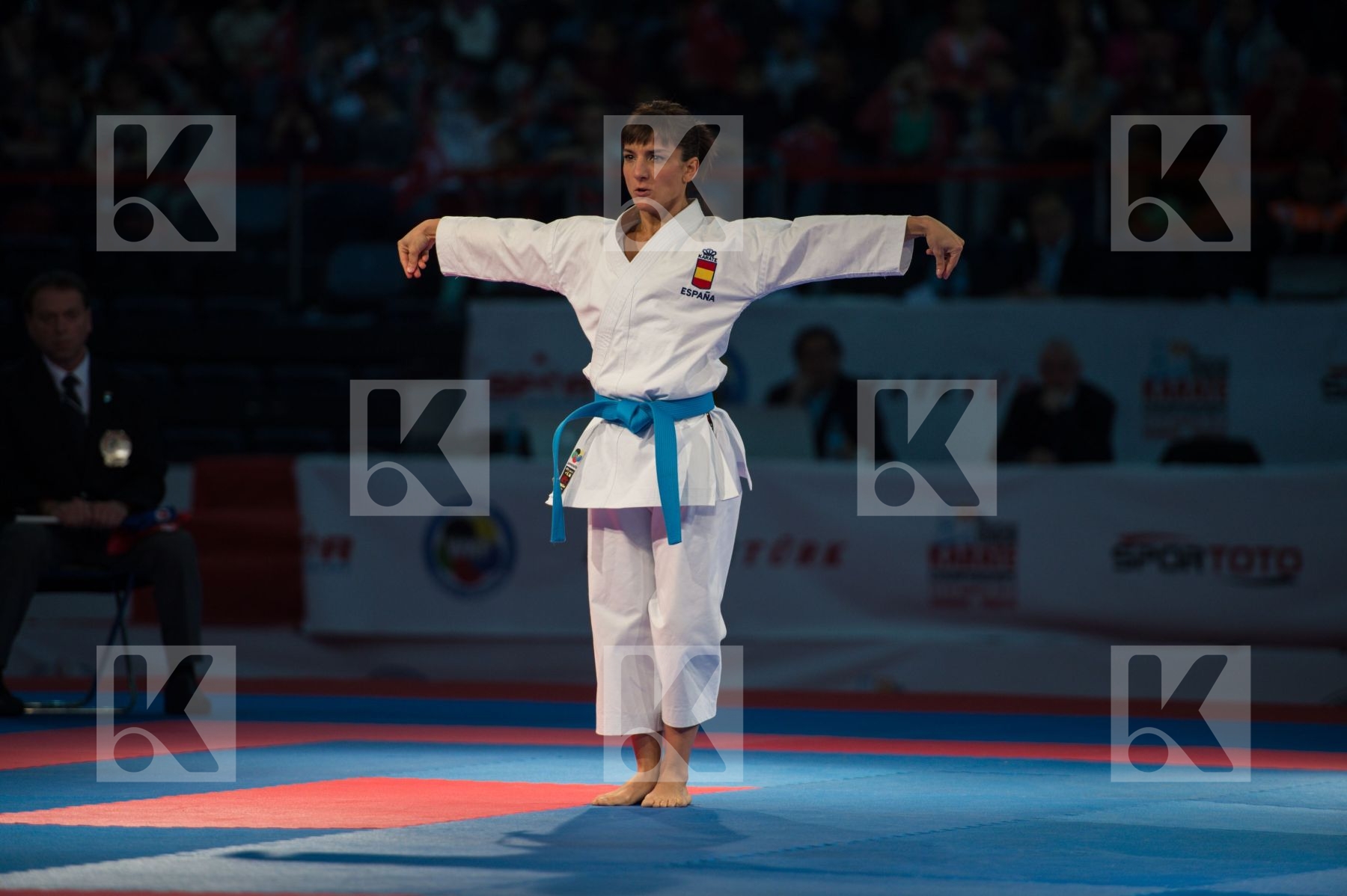 female finals kata kumite Sanchez Jaime Sandra Spain