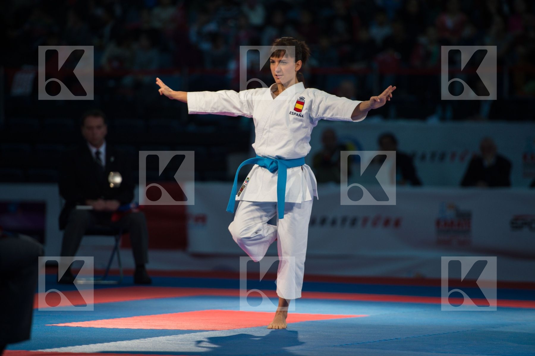 female finals kata kumite Sanchez Jaime Sandra Spain