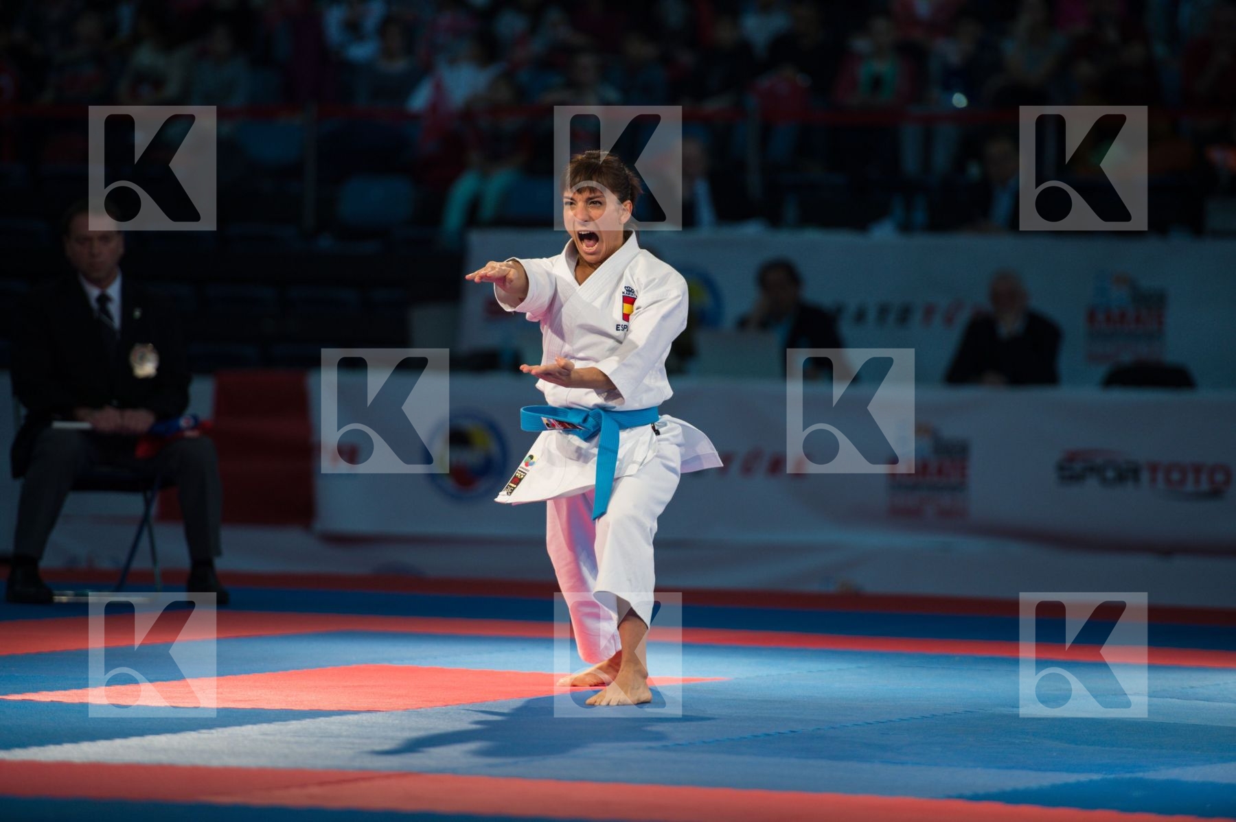 female finals kata kumite Sanchez Jaime Sandra Spain
