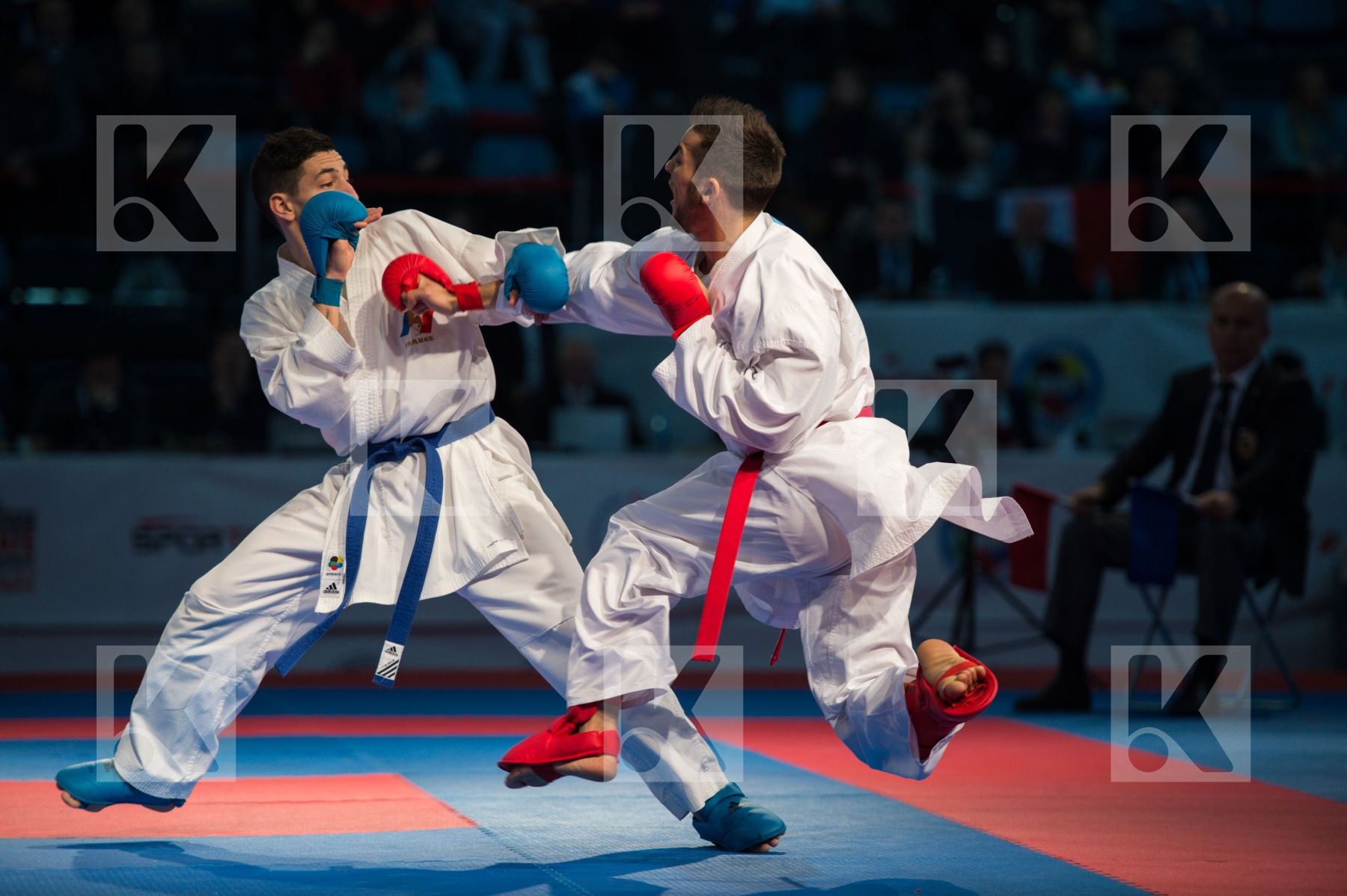 -60 kg Agoudjil Sofiane finals France Italy kumite Maresca Luca