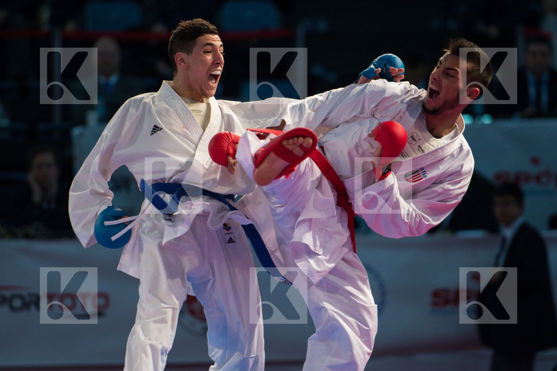 -60 kg Agoudjil Sofiane finals France Italy kumite Maresca Luca