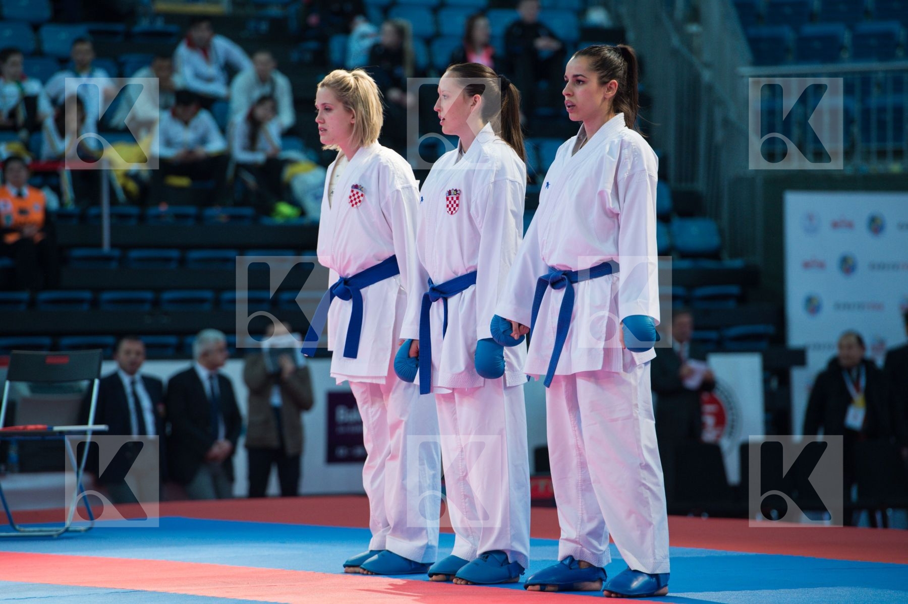 Croatia female finals kumite team