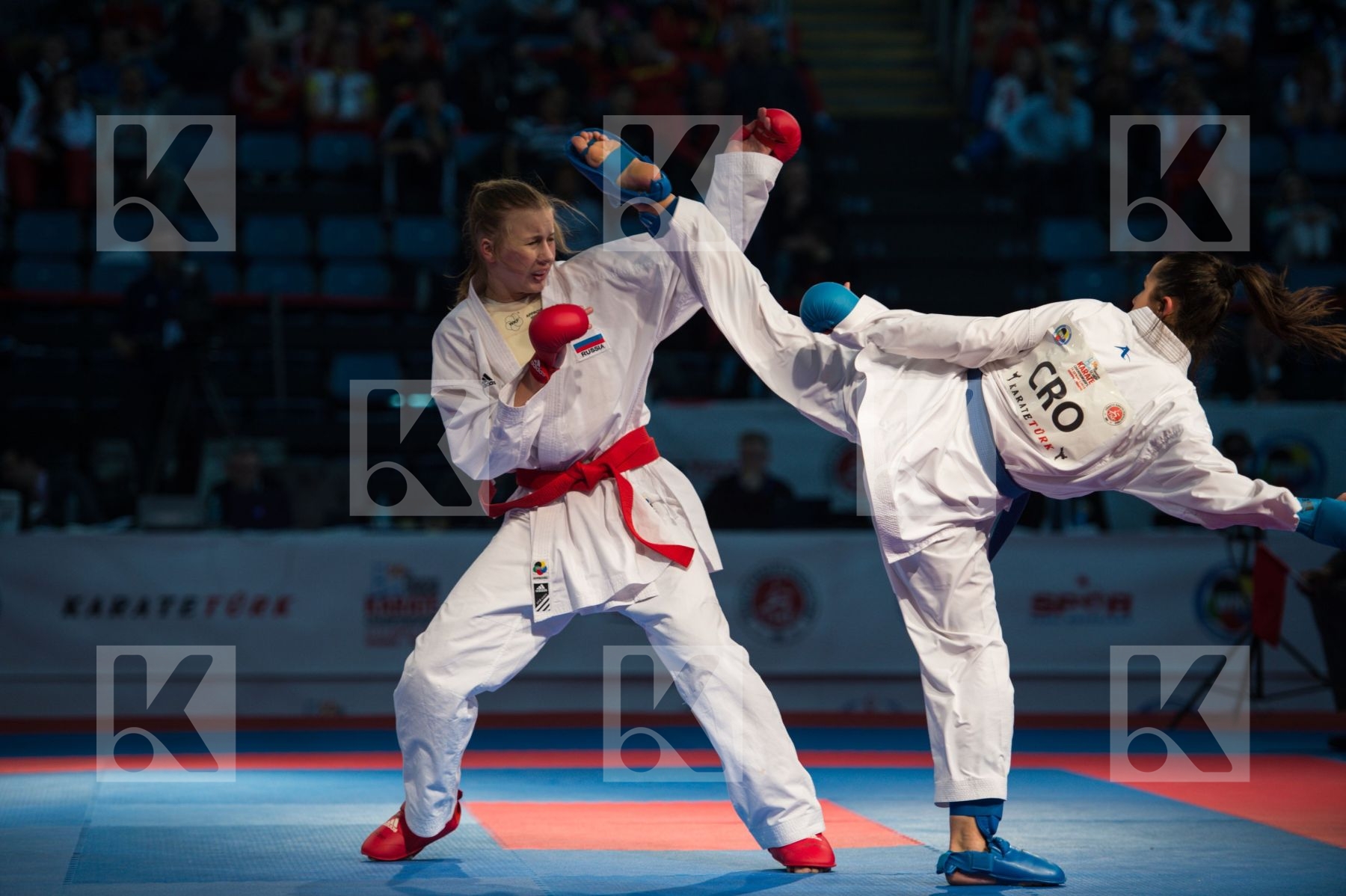 Croatia female finals kumite Russian Federation Sales Azra team