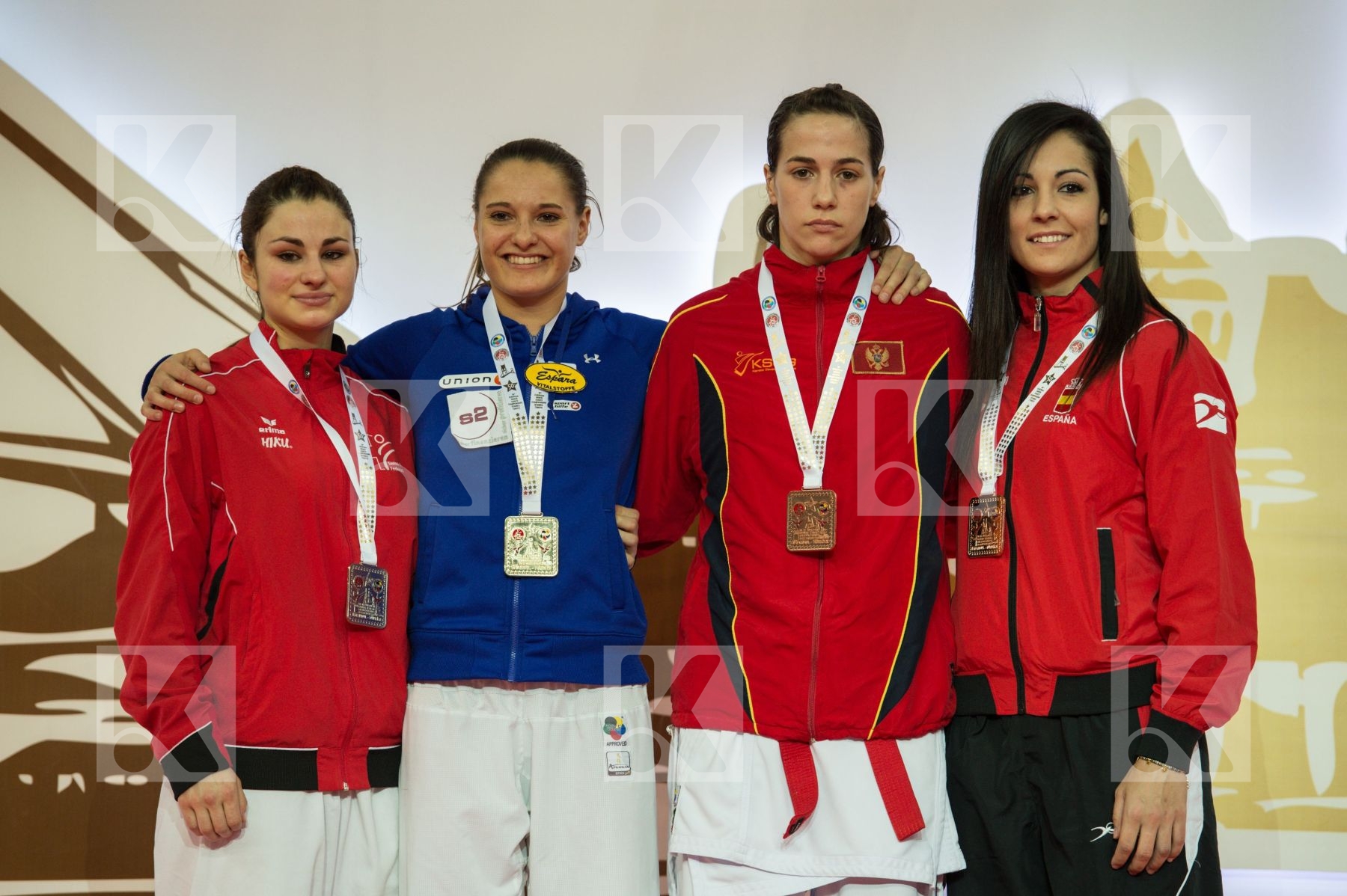 -68 kg Austria Buchinger Alisa female kumite Montenegro podiums