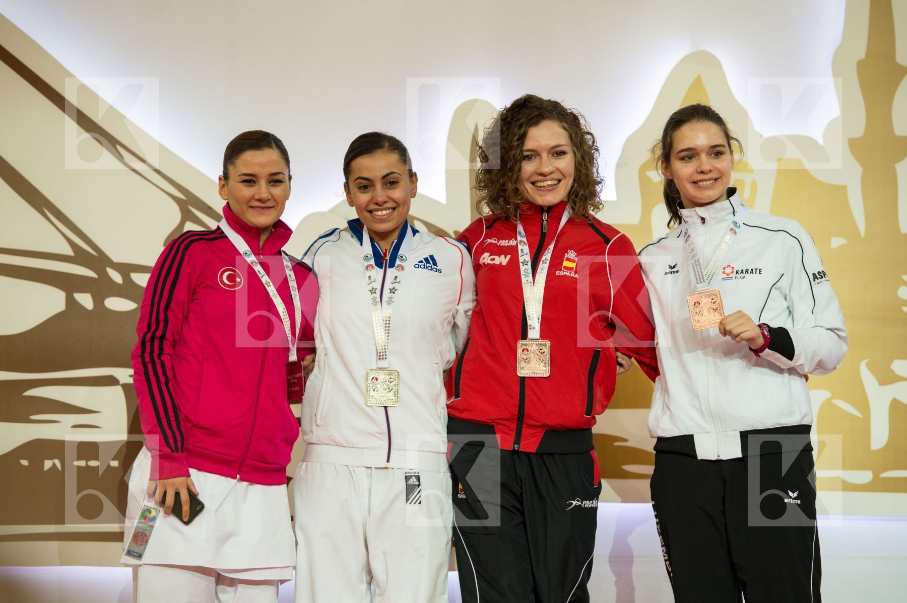 -55 kg female Ferrer Garcia Cristina France kumite Luxembourg po