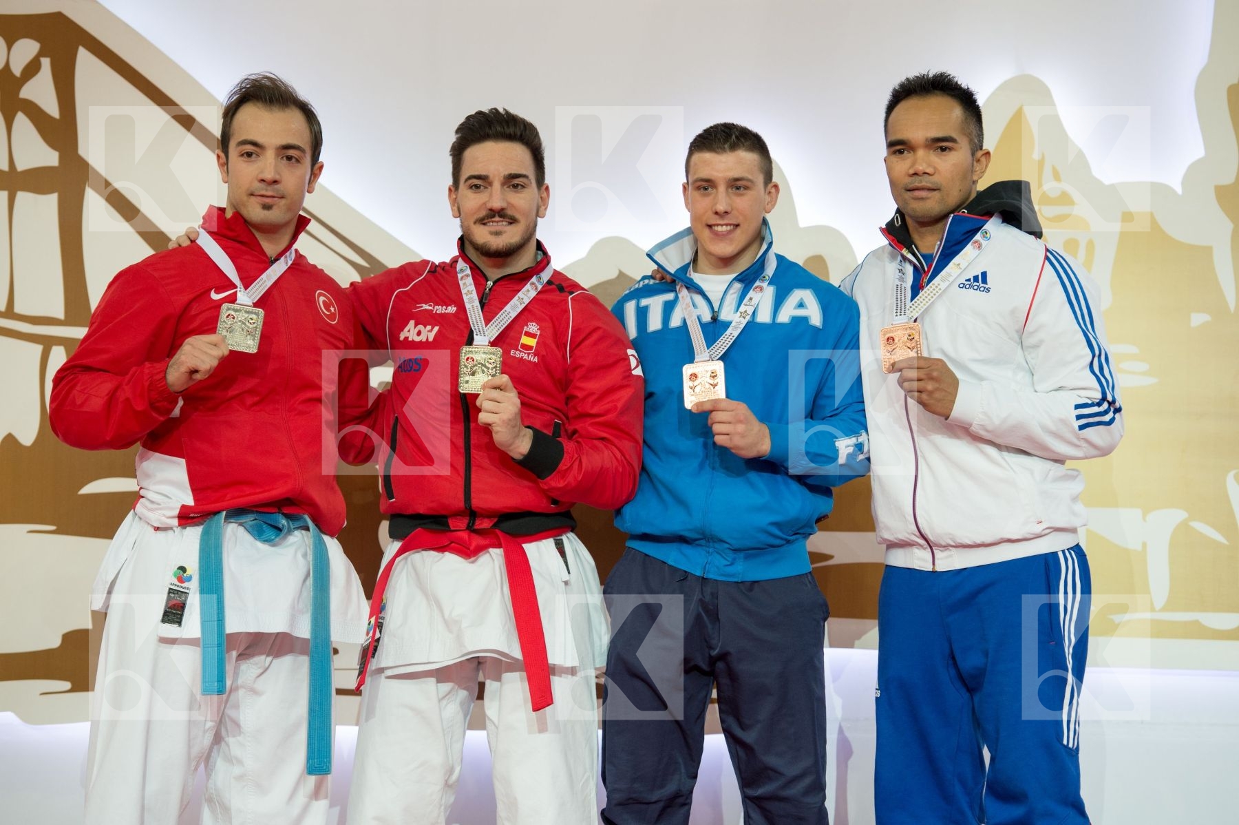 Busato Mattia Dack Vu Duc Minh France Italy kata male podiums Qu