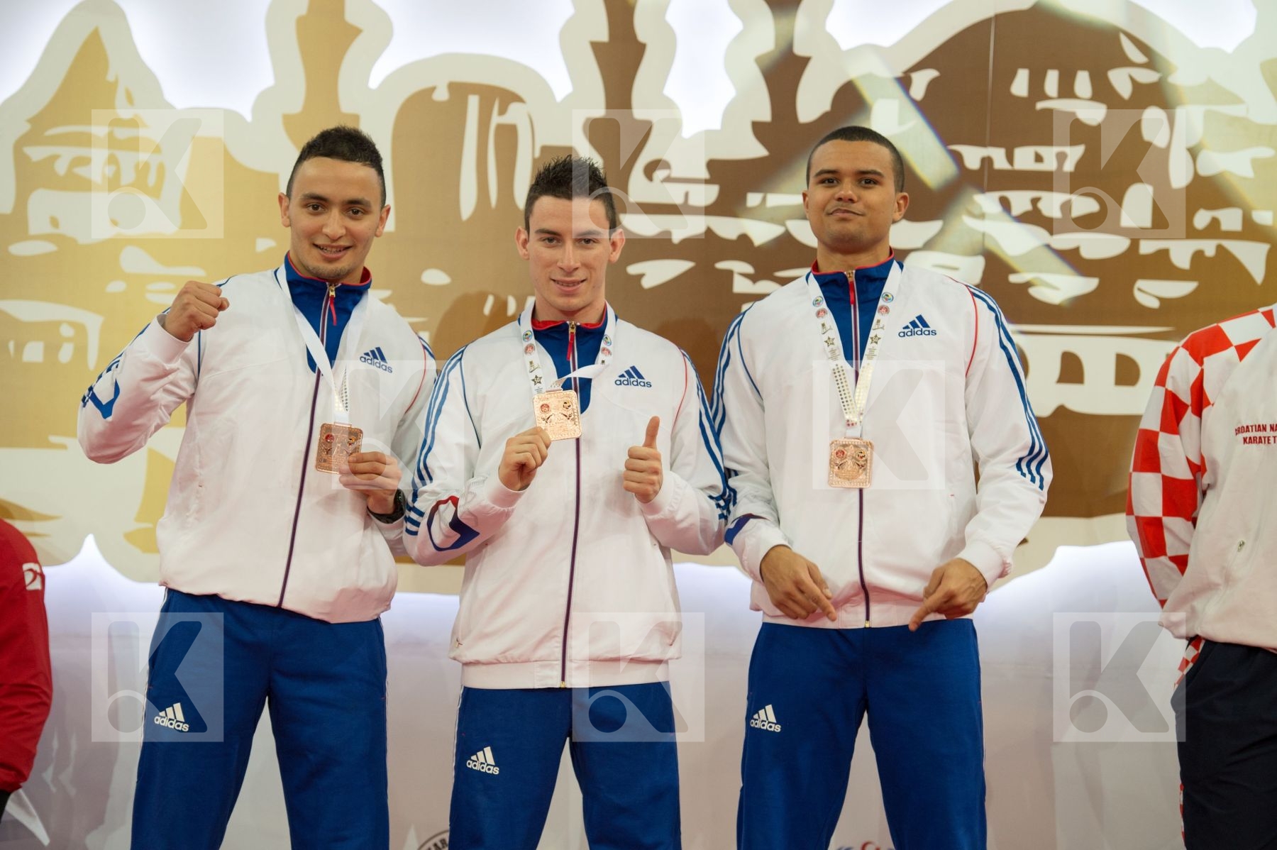 France kata male podiums team