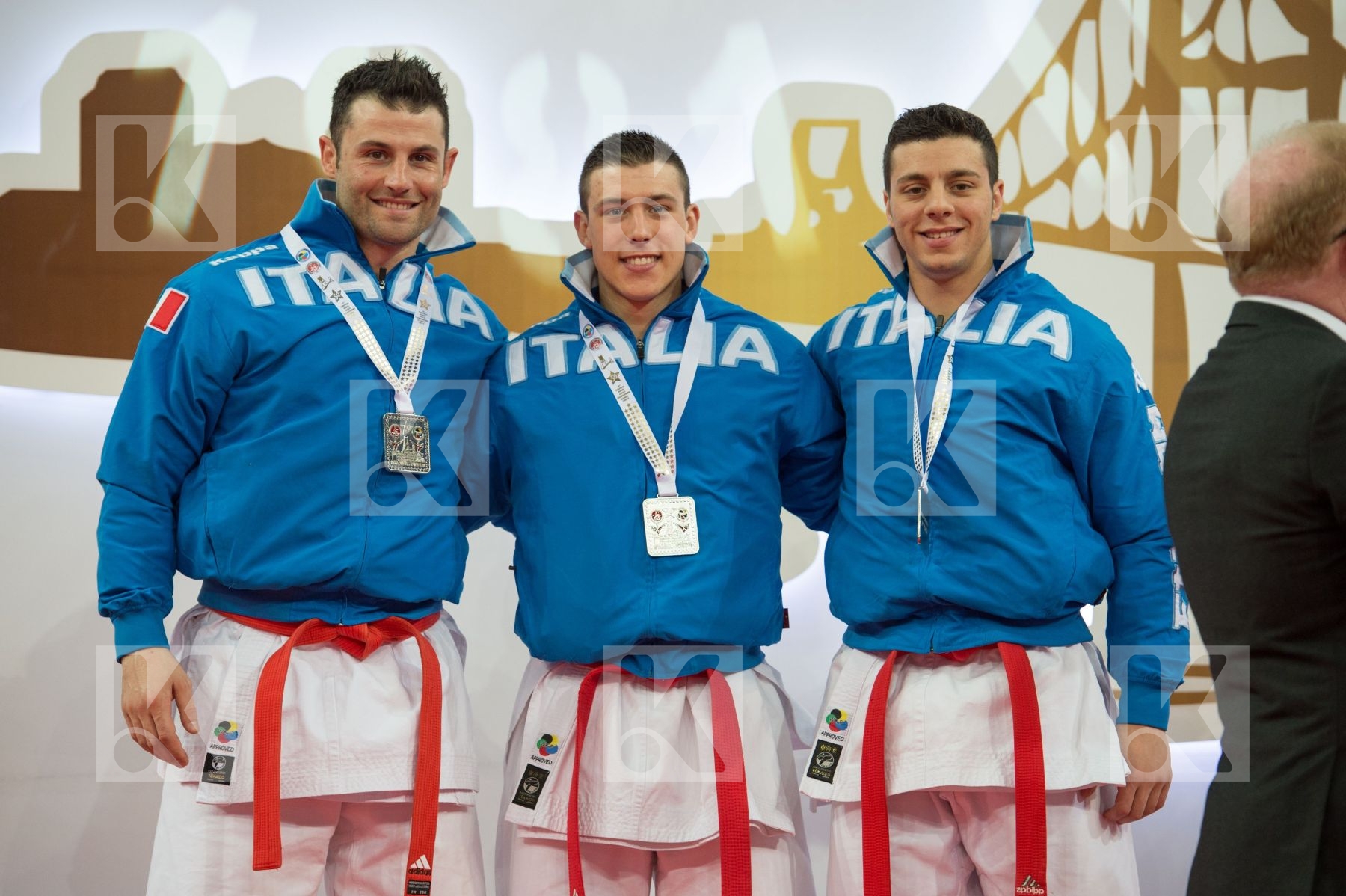 Italy kata male podiums team