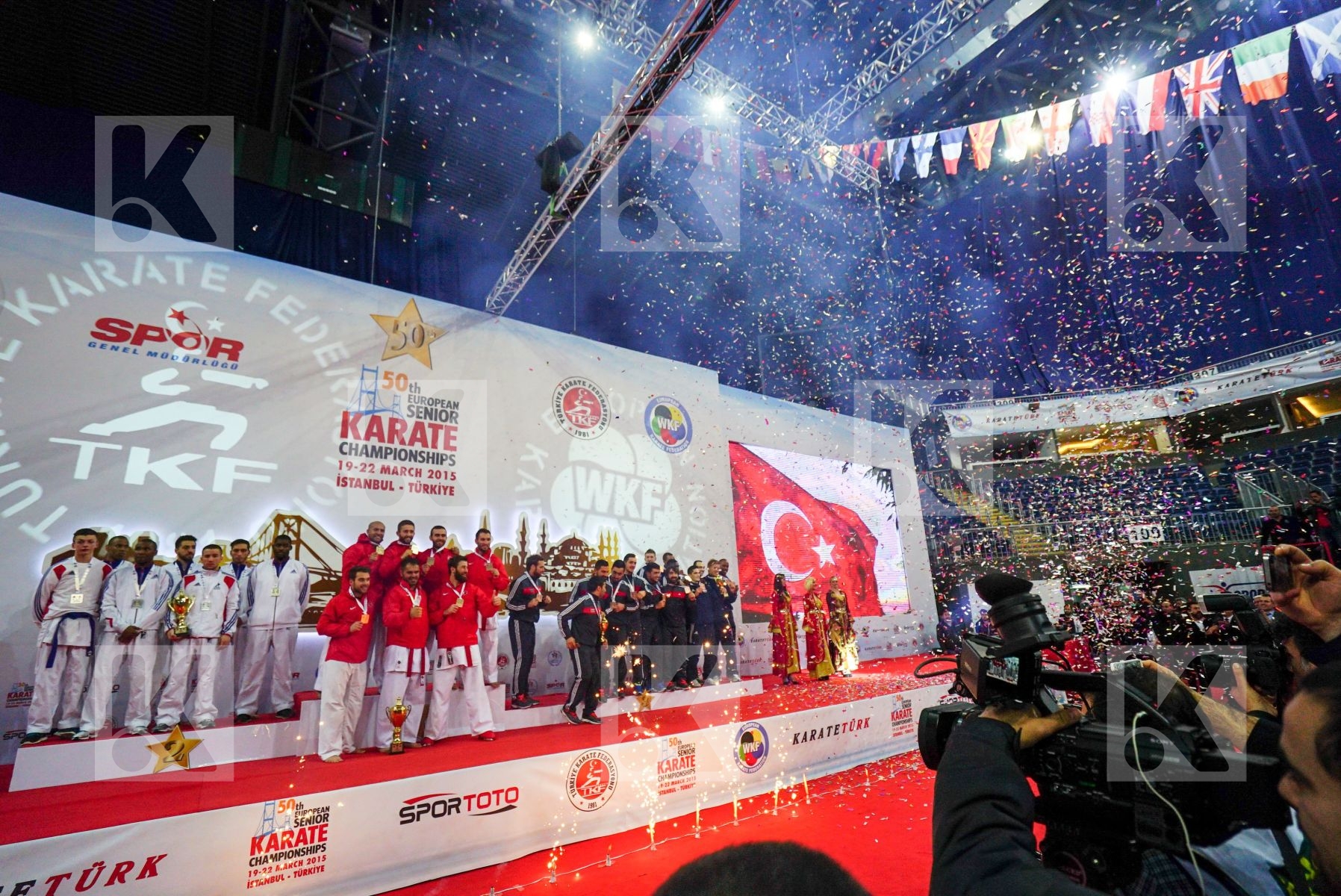 Azerbaijan France kumite male Netherlands podiums team Turkey