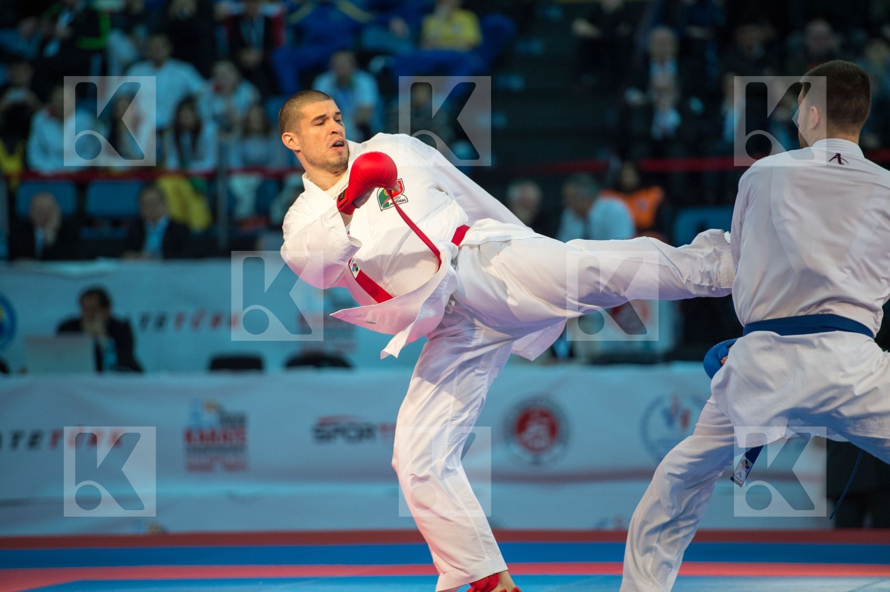 +84 kg bronze match Fyr Of Macedonia kumite male Nestorovski Mar