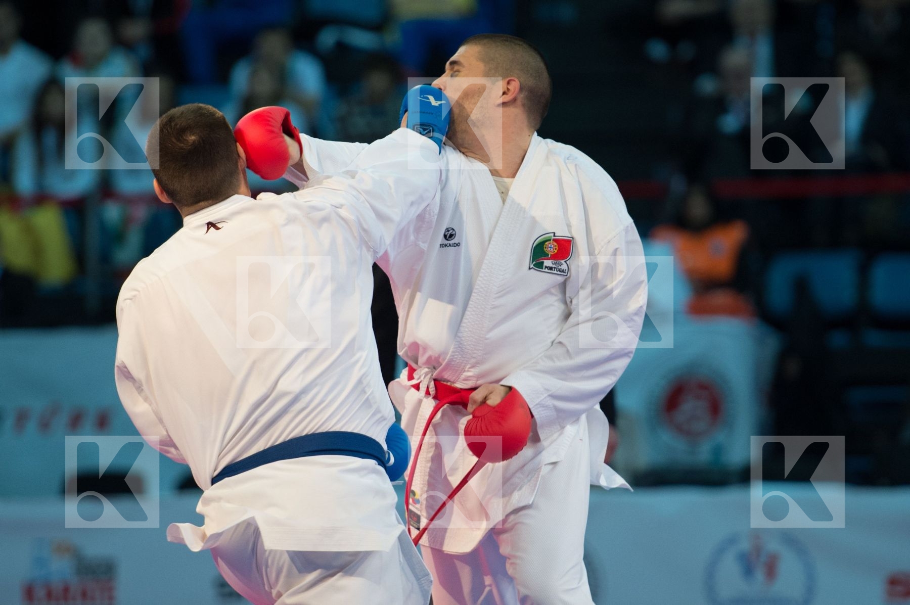 +84 kg bronze match Fyr Of Macedonia kumite male Nestorovski Mar